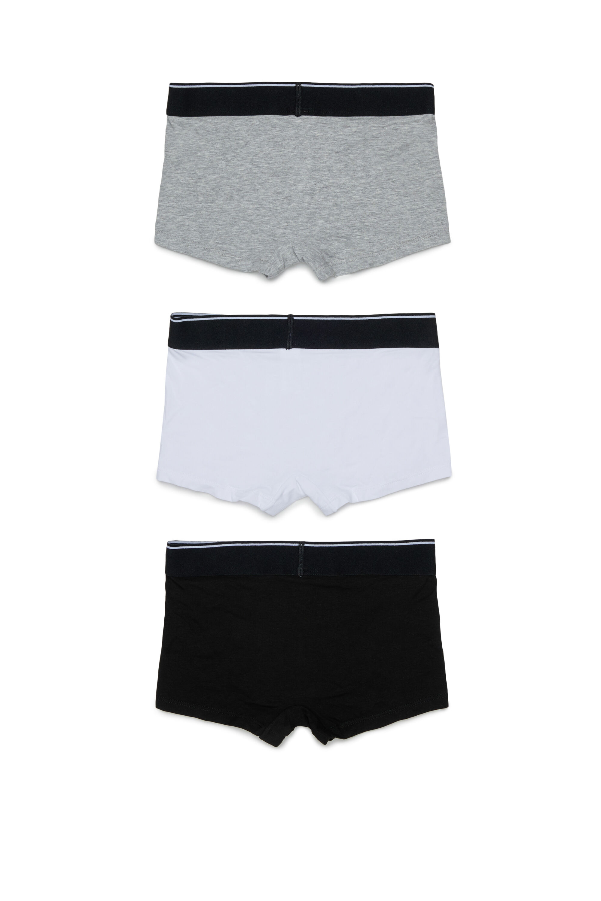 Diesel - UM-UGINTRIPACK-DD, Man's 3-pack boxer briefs in stretch cotton in Black/Grey - 2