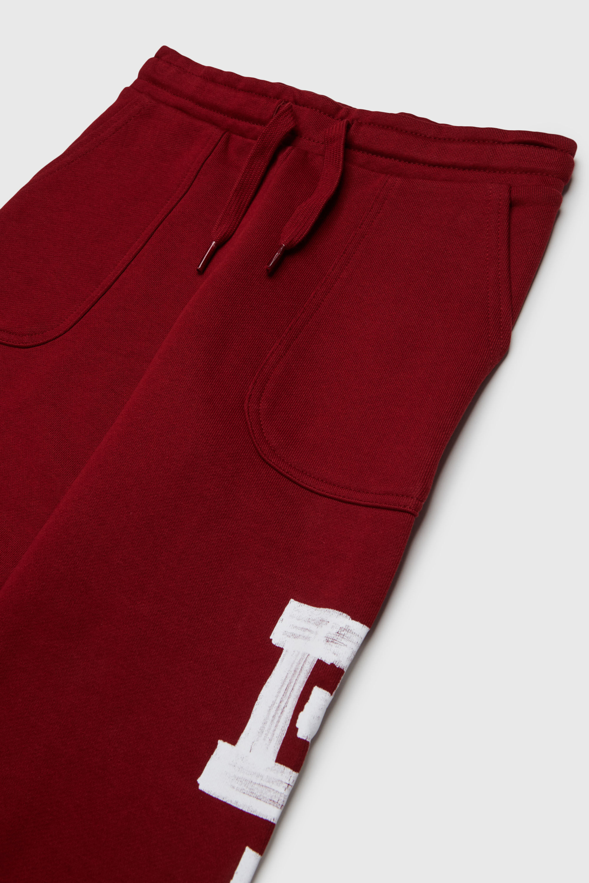 Diesel - PBUNDY, Man's Sweatpants with collegiate-style logos in Red - 3