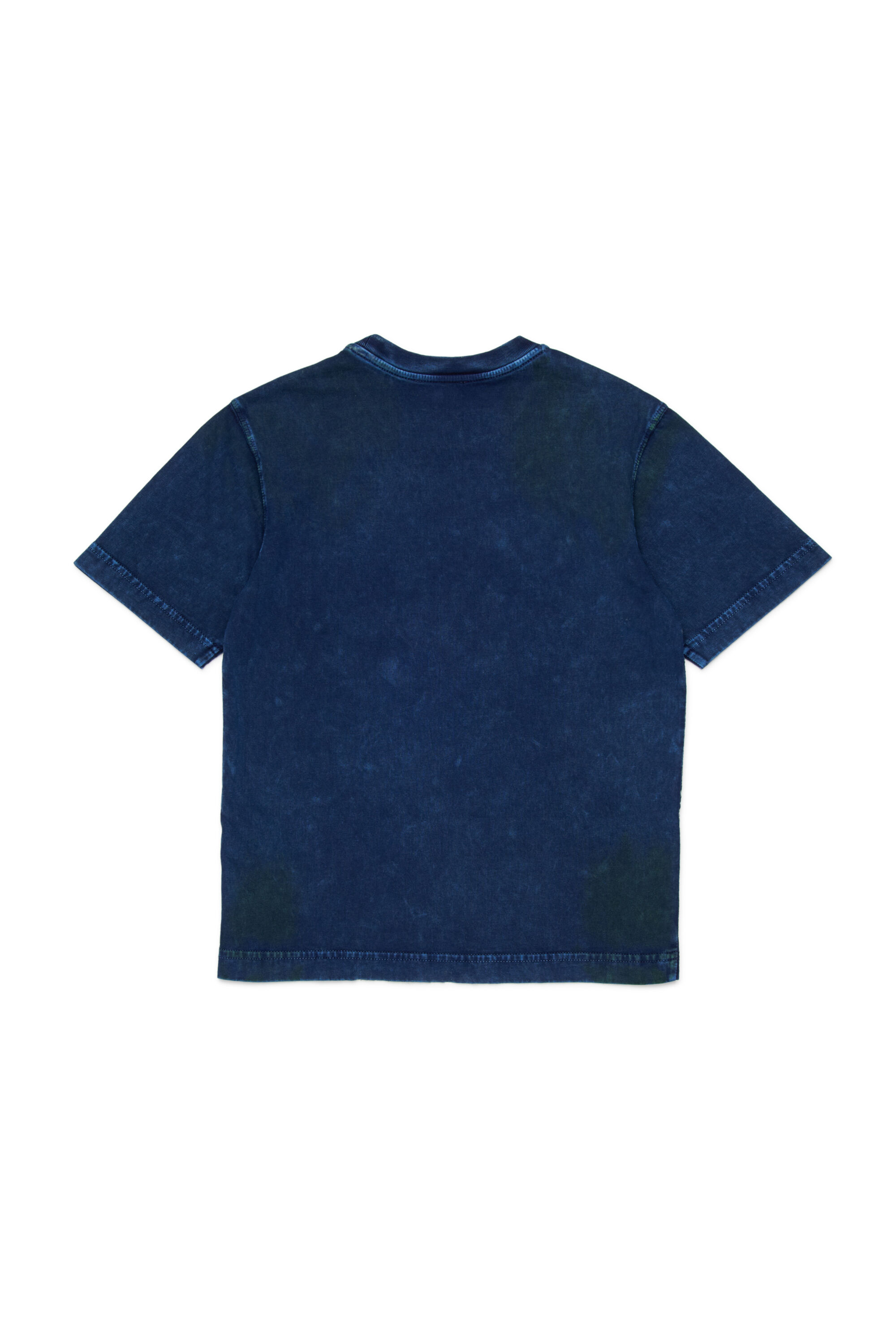 Diesel - TABOXTAR2 OVER, Man's T-shirt with chalk-effect print in Blue - 2