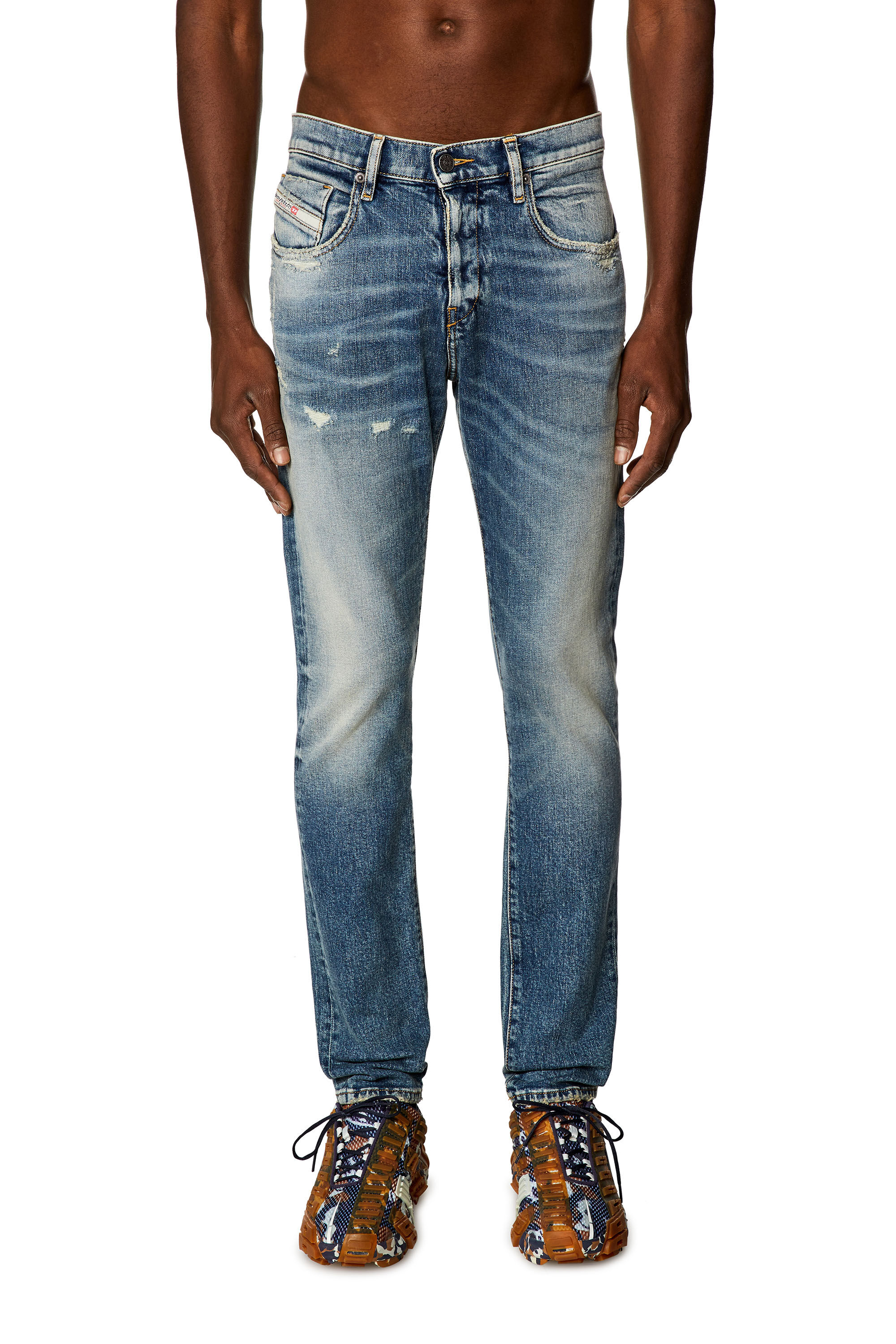 Diesel - Slim Jeans 2019 D-Strukt E07L1, Medium blue - Image 3