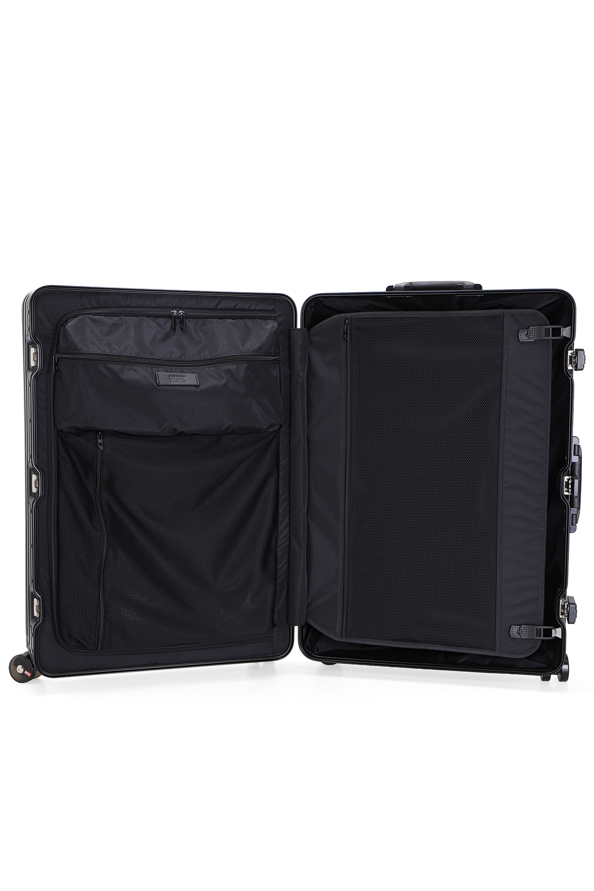 Diesel - DIESEL ALUMINUM TROLLEY- DSL002, Unisex's Aluminum suitcase size L in Black - 3