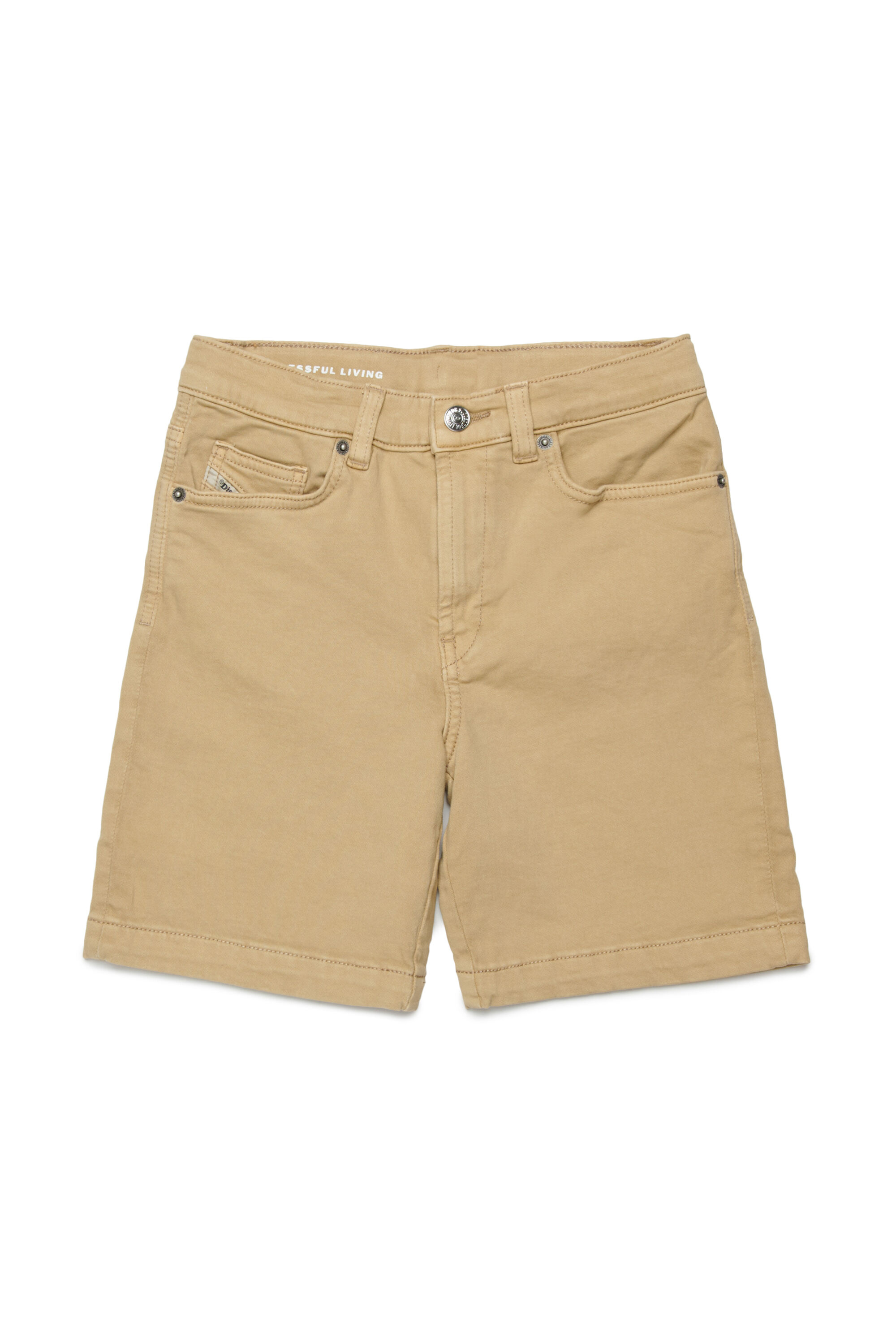 Diesel - D-MACS-SH-J JJJ, Man's Shorts in coloured denim in Light Brown - 1