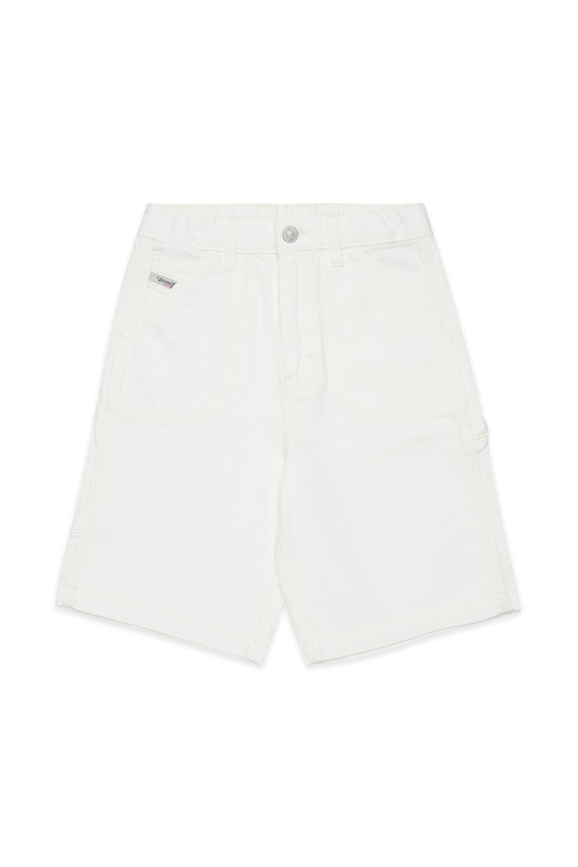 ‪‪ririma様　short pants white Boy'sDenim shorts with utility pockets | White | Diesel DK