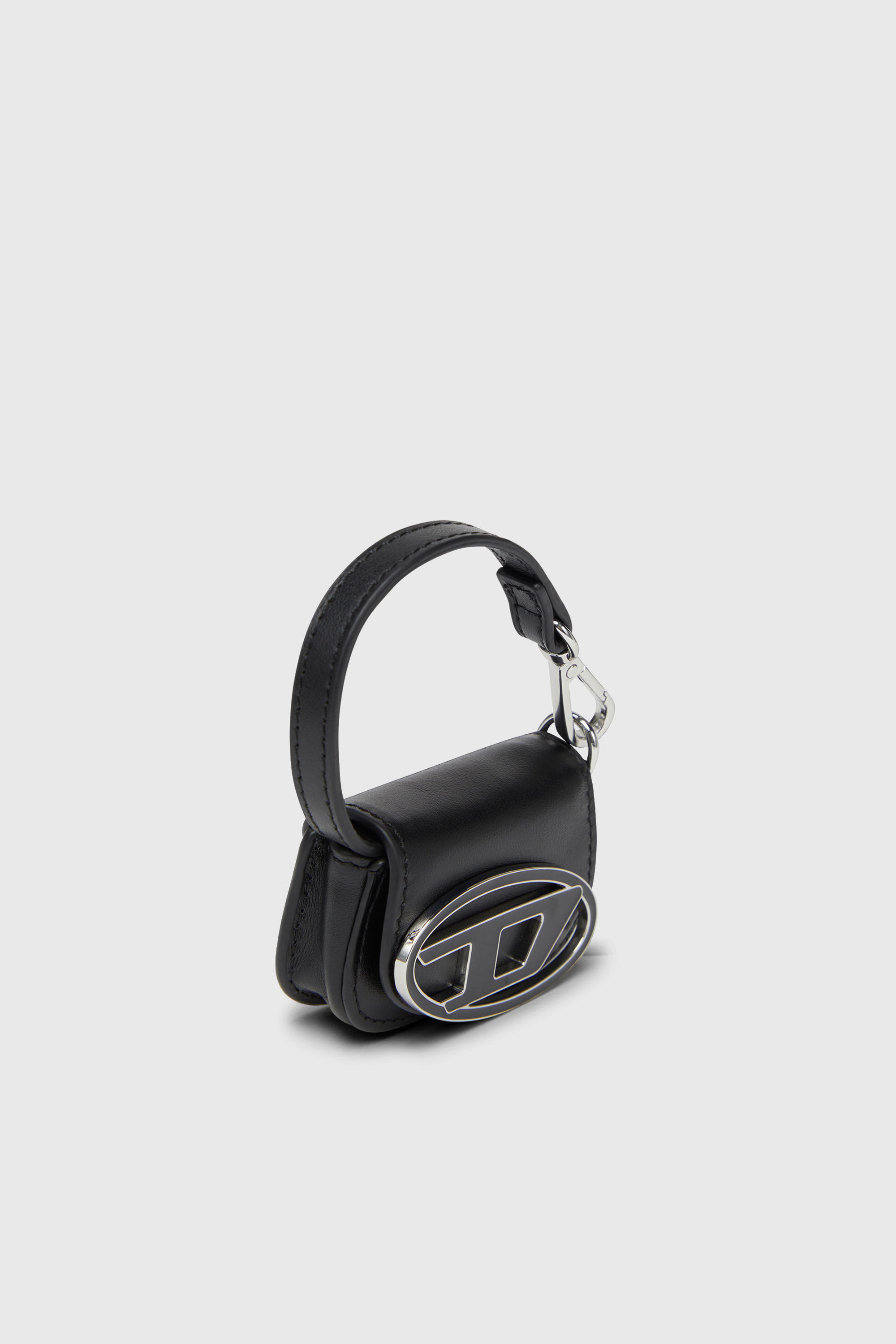 Diesel - 1DR MICRO, Woman's Leather bag charm in Black - 5
