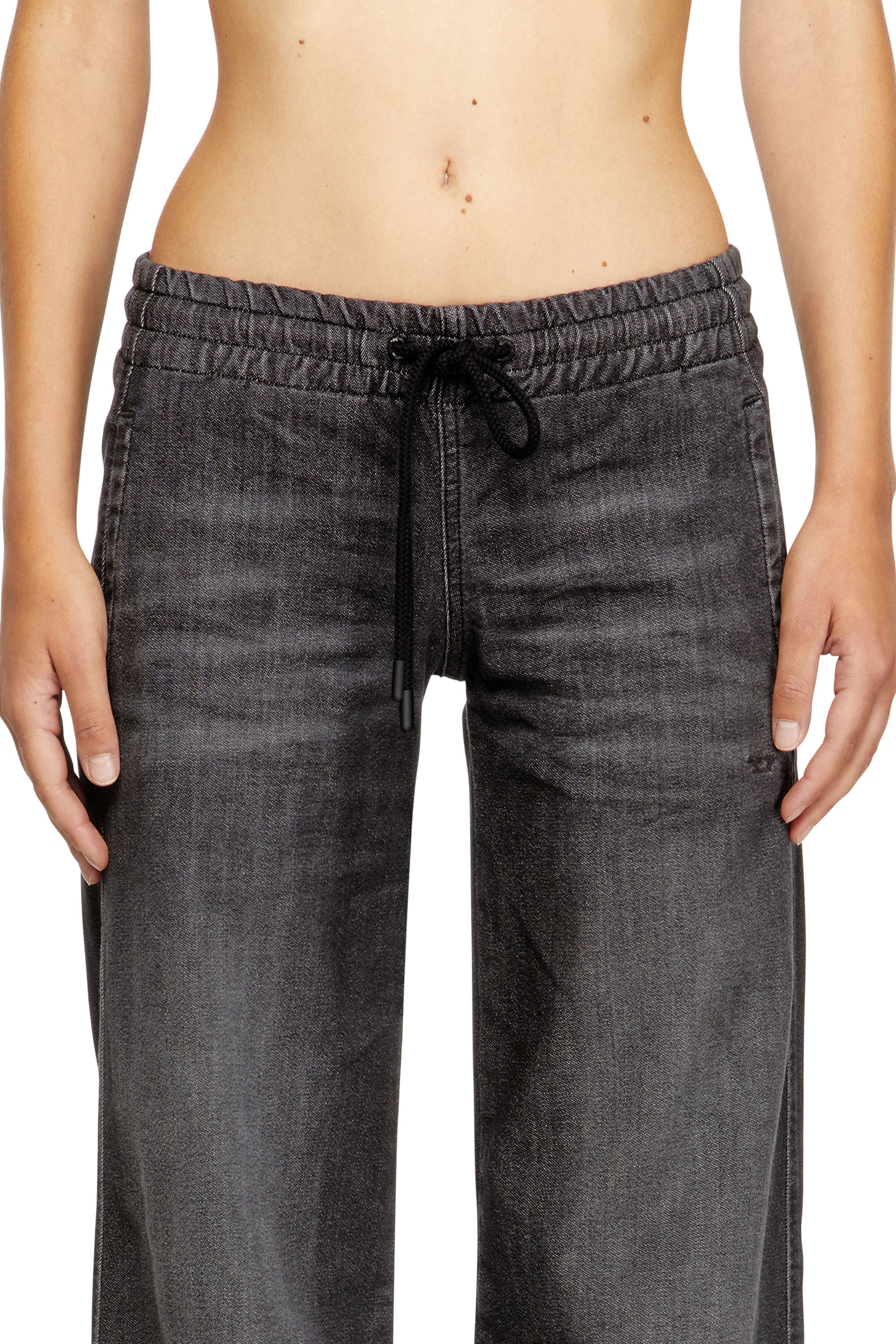 Diesel - Woman's Relaxed 2078 D-Ainty Joggjeans® 09M66, Black/Dark grey - 5