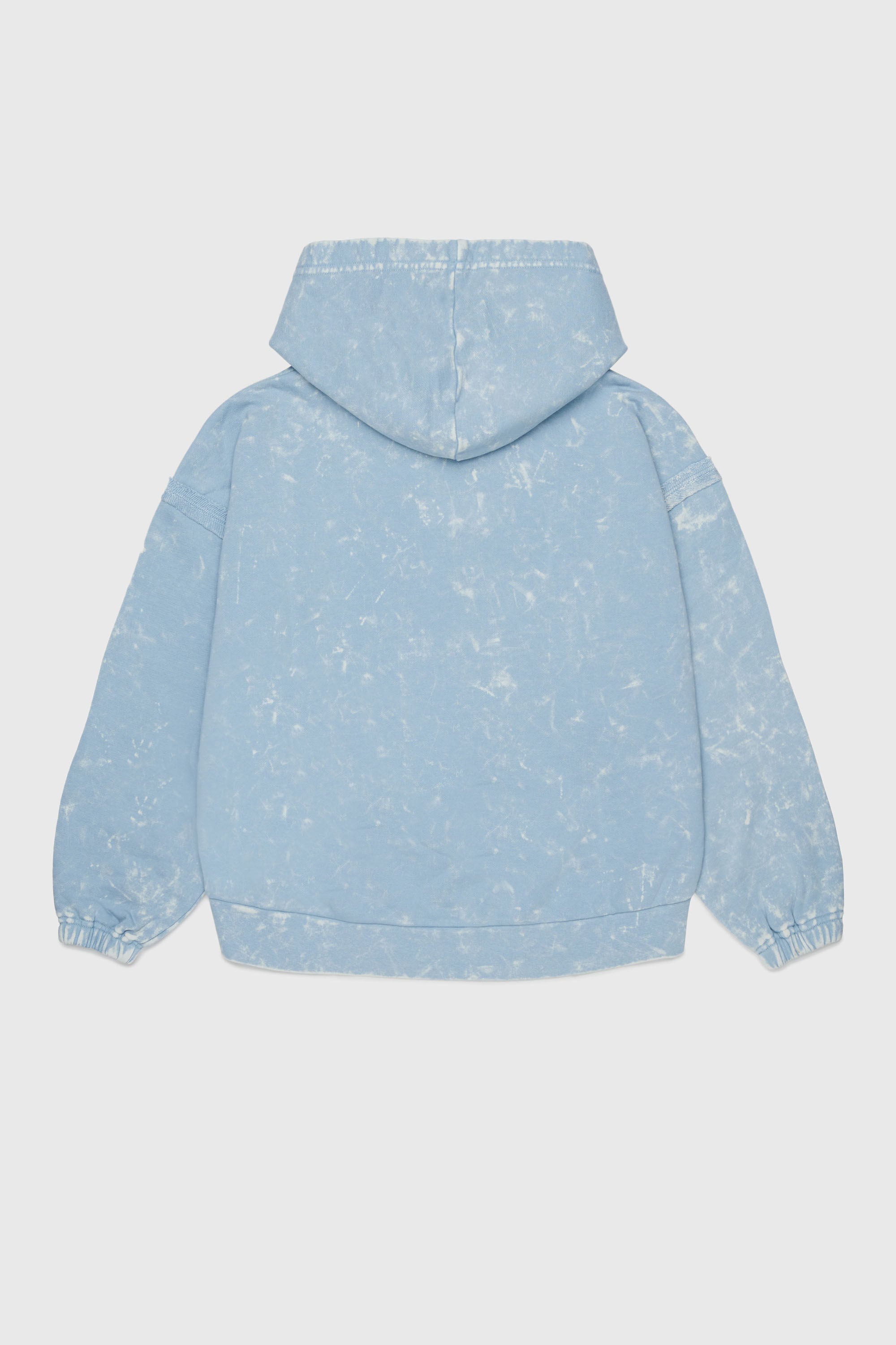 Diesel - SLOXY, Woman's Tie-dye-effect hoodie with rainbow logo in Light Blue - 2