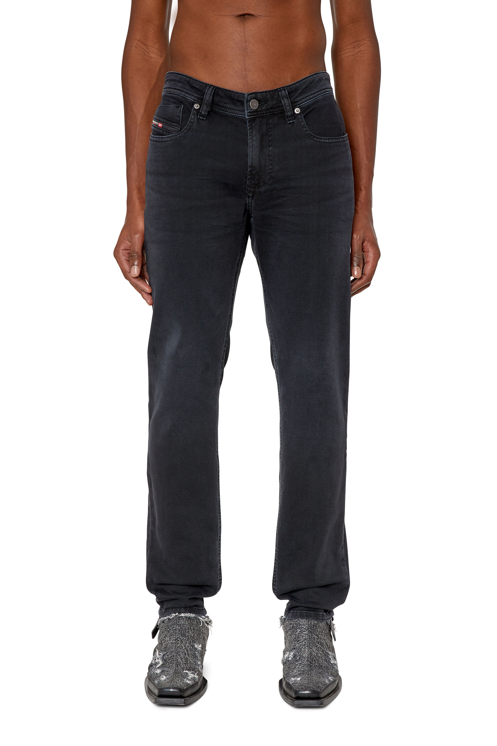 Diesel - 1979 Sleenker 0QWTX Skinny Jeans, Black/Dark grey - Image 3