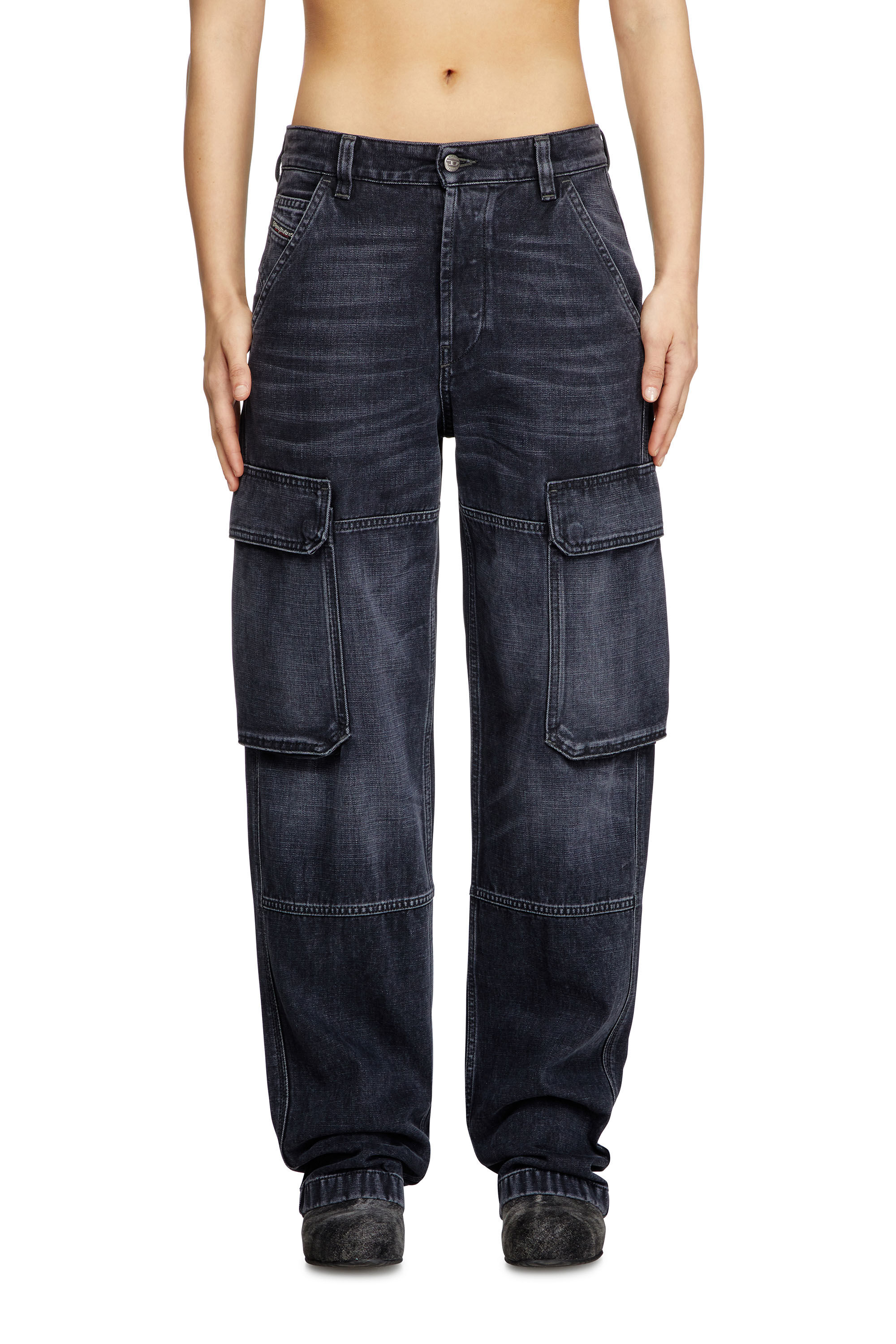 Diesel - Woman's Regular Jeans D-Pot 007Z9, Black/Dark grey - 3