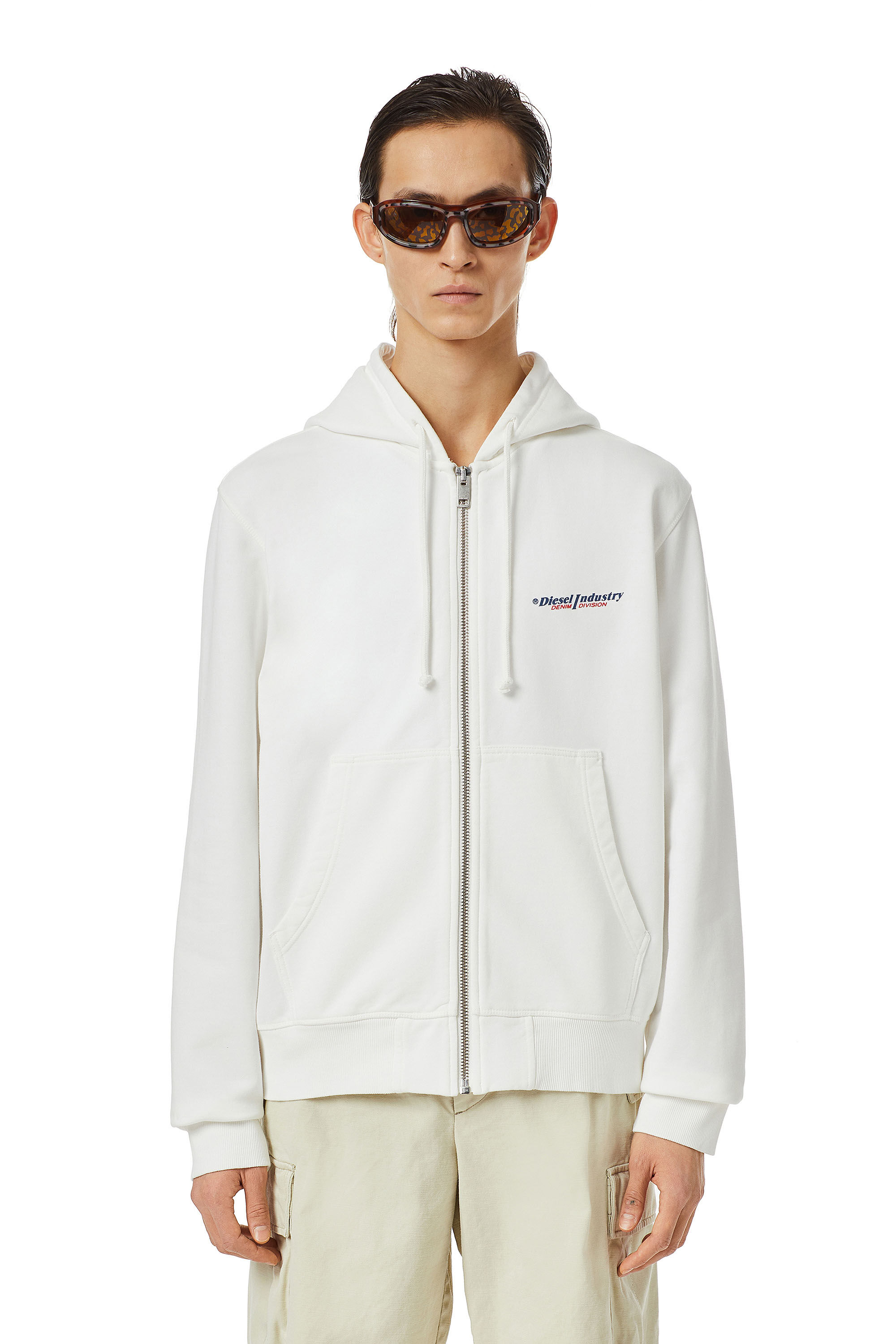 Diesel - S-GINN-HOOD-ZIP-IND, White - Image 3