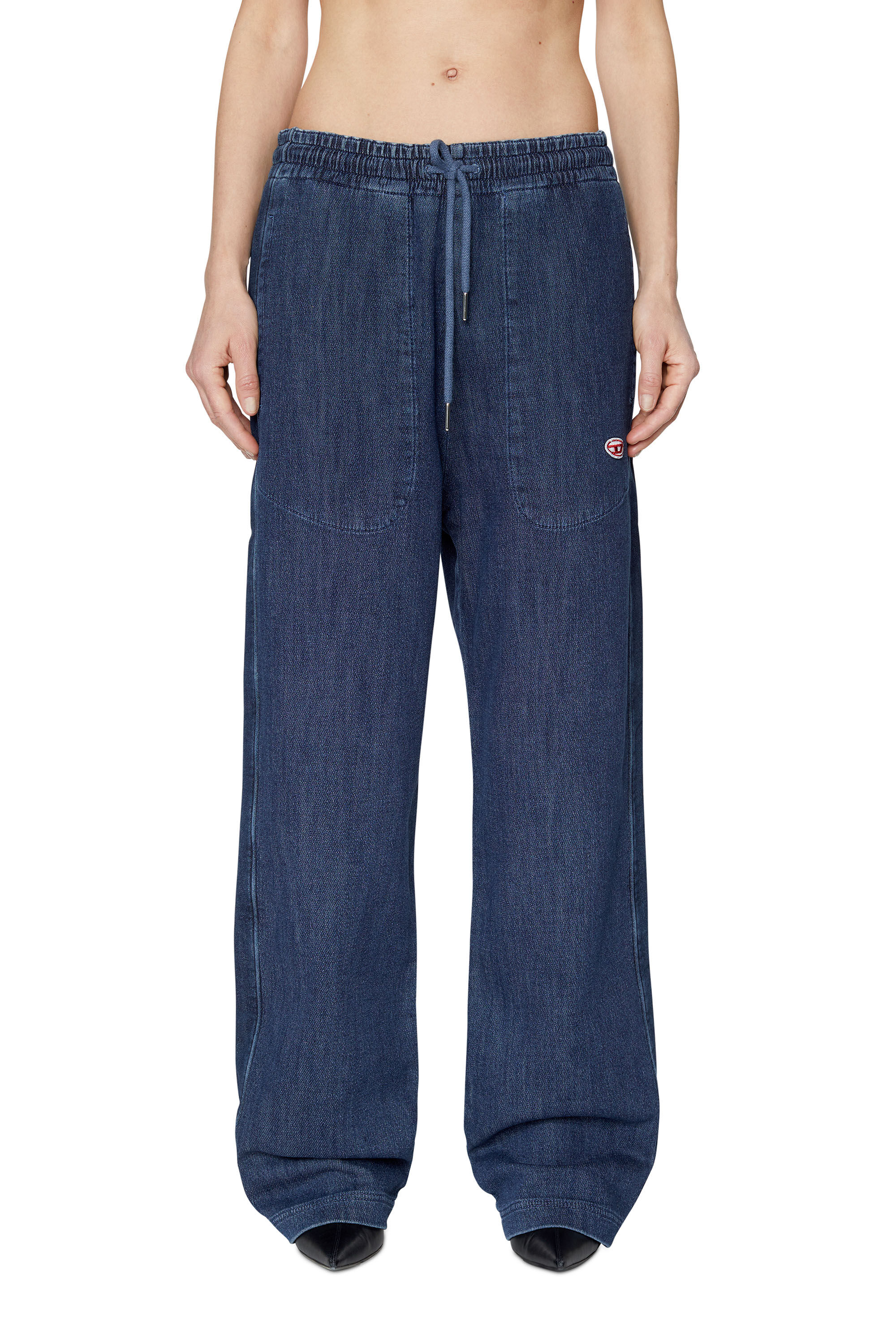 Diesel - Straight D-Martians Track Denim 09C30, Dark Blue - Image 3