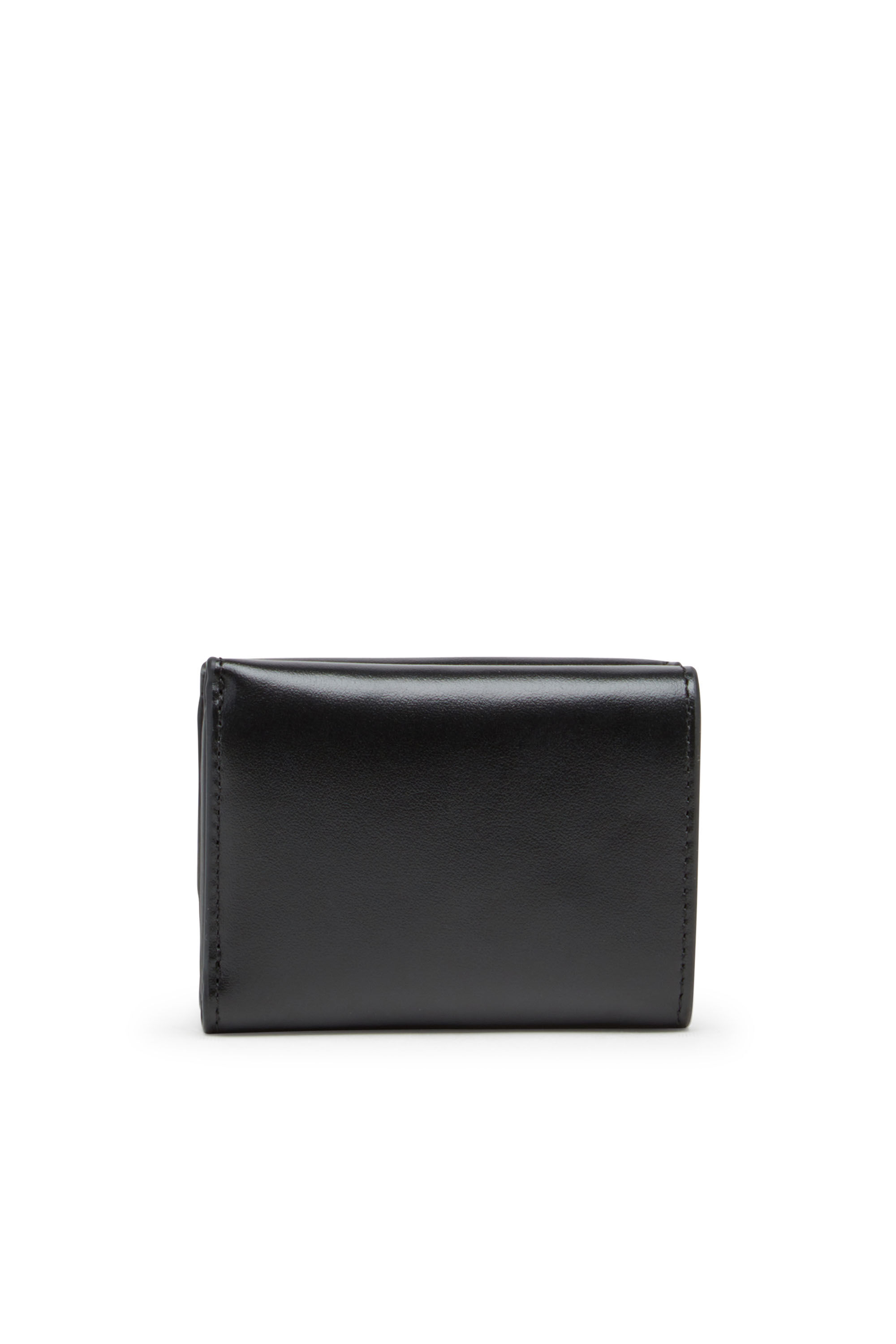 Women's Tri-fold wallet in leather | Black | Diesel {{Country}}