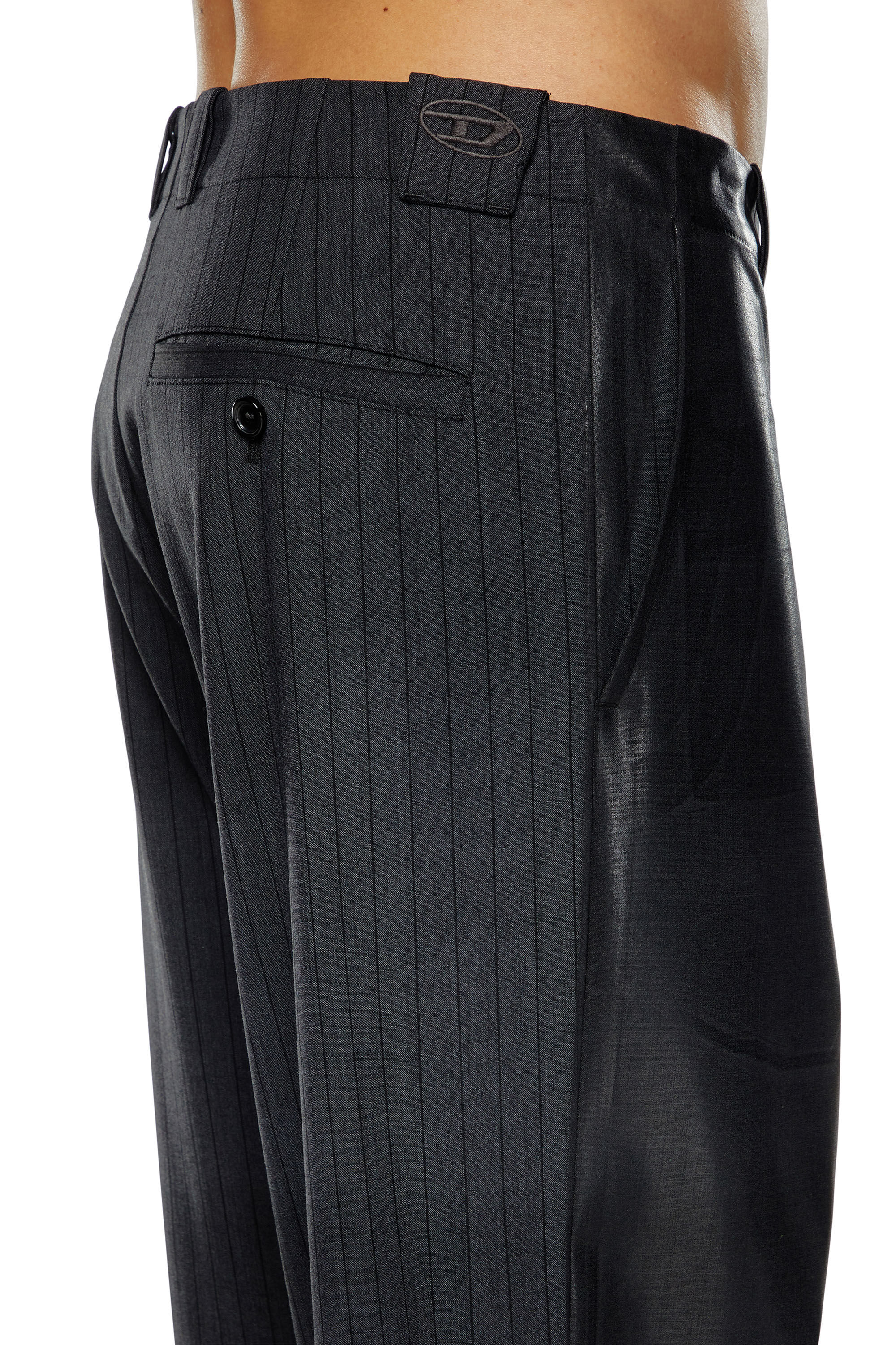 Mens black pinstripe dress pants online