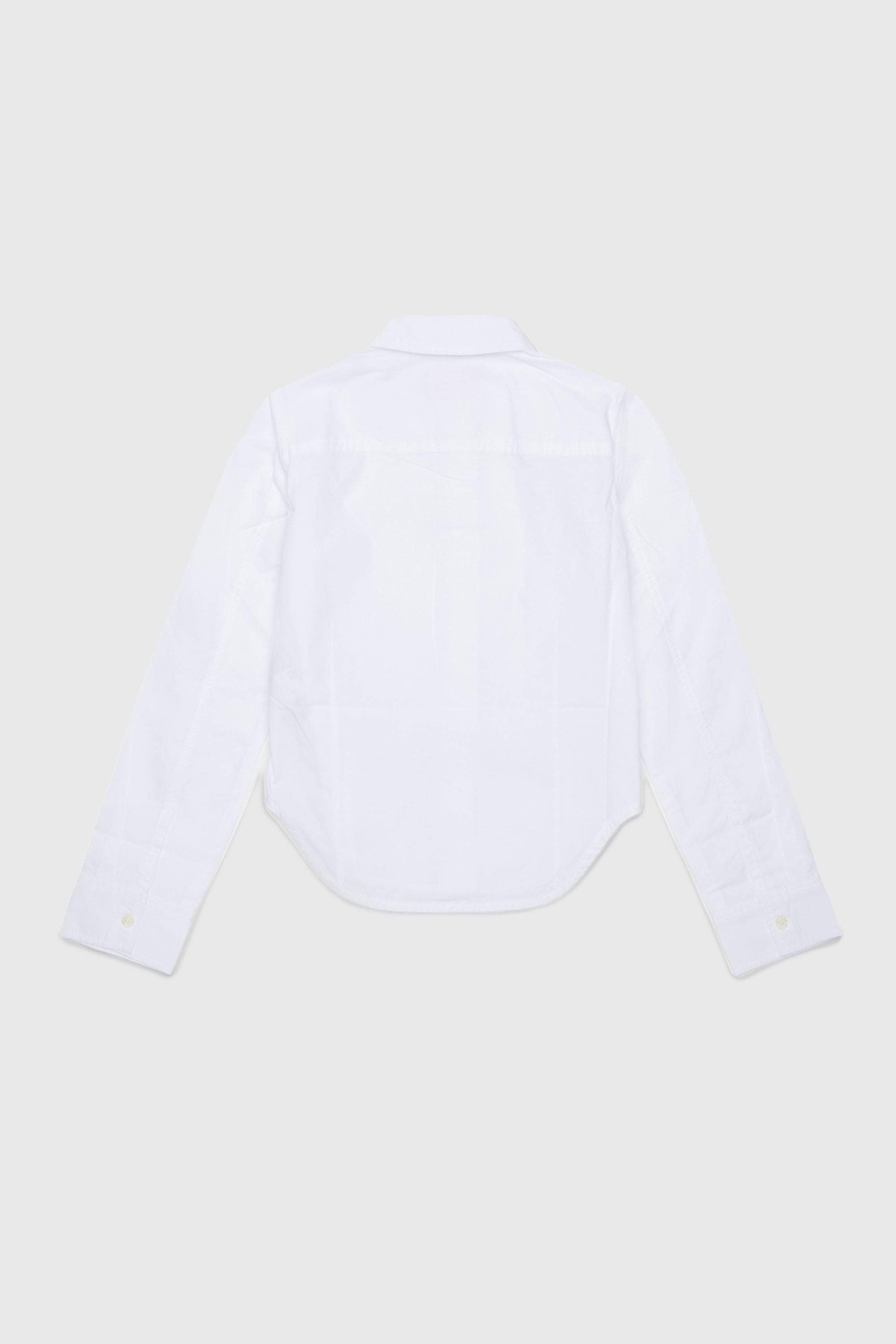 Diesel - CLAIRE, Woman's Cotton shirt with Oval D collar in White - 2