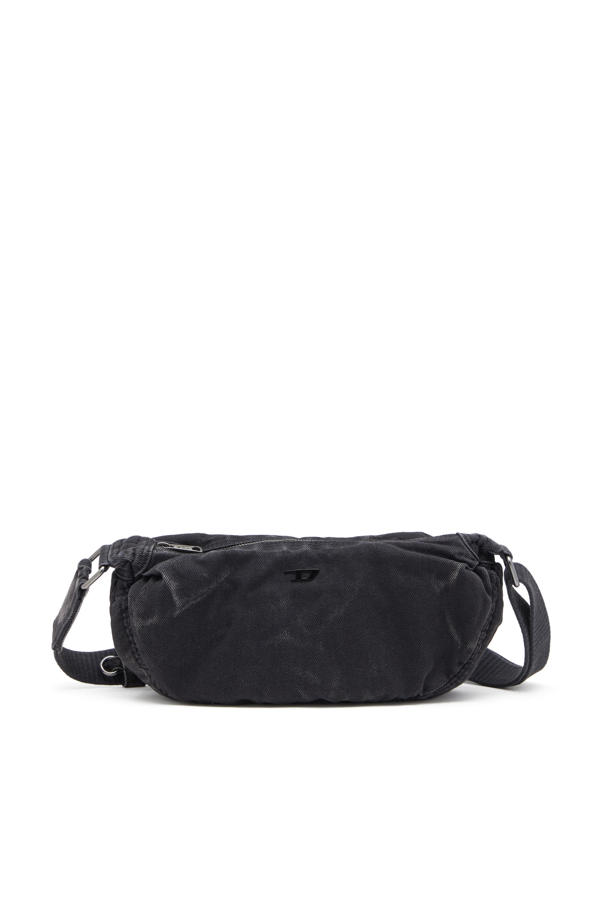 Men's Rave-Small crossbody bag in faded denim | Black | Diesel