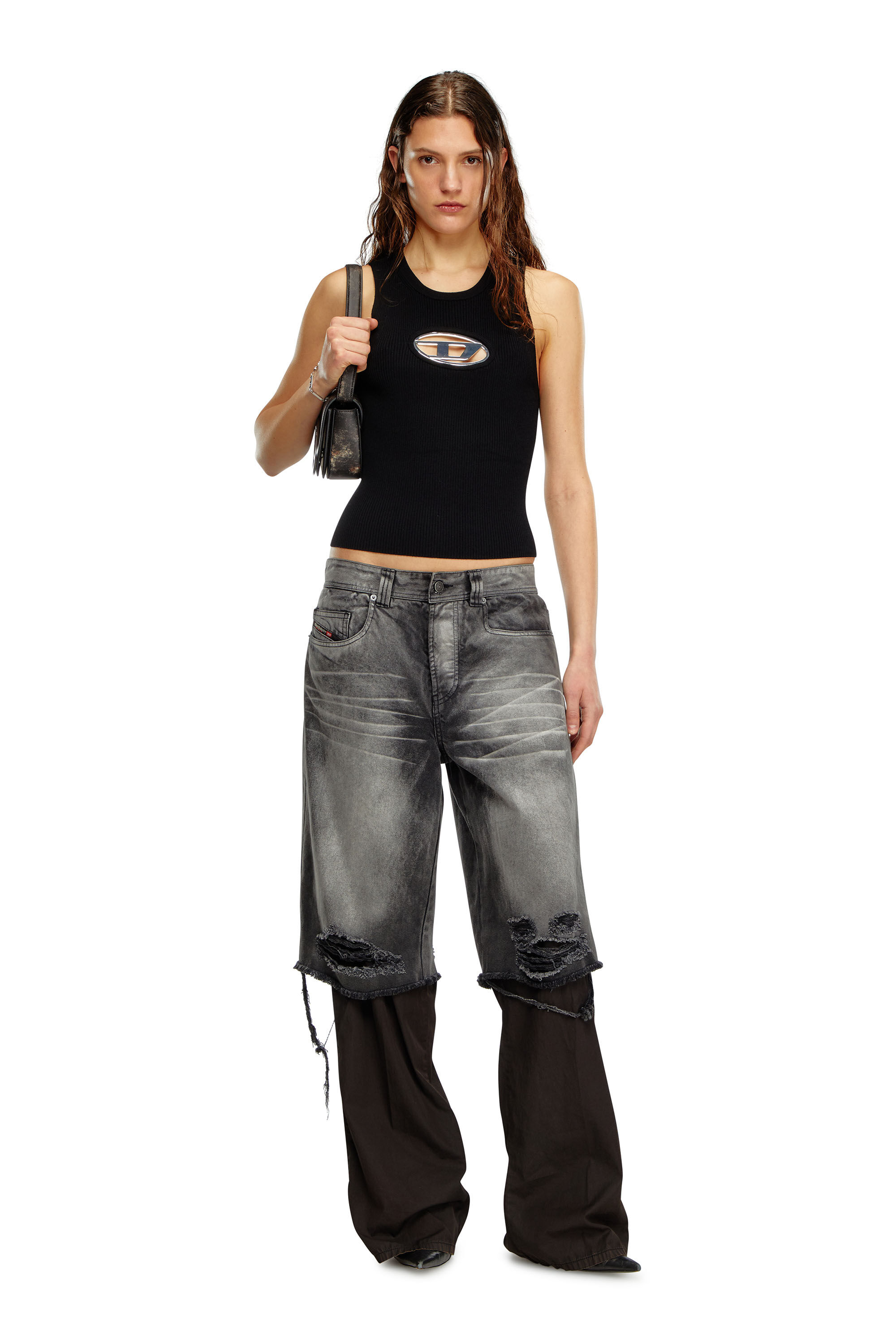DIESEL M-Onerva-Top ブラック タンクトップ Diesel M-Onerva Tank Top | Black | FARFETCH RO