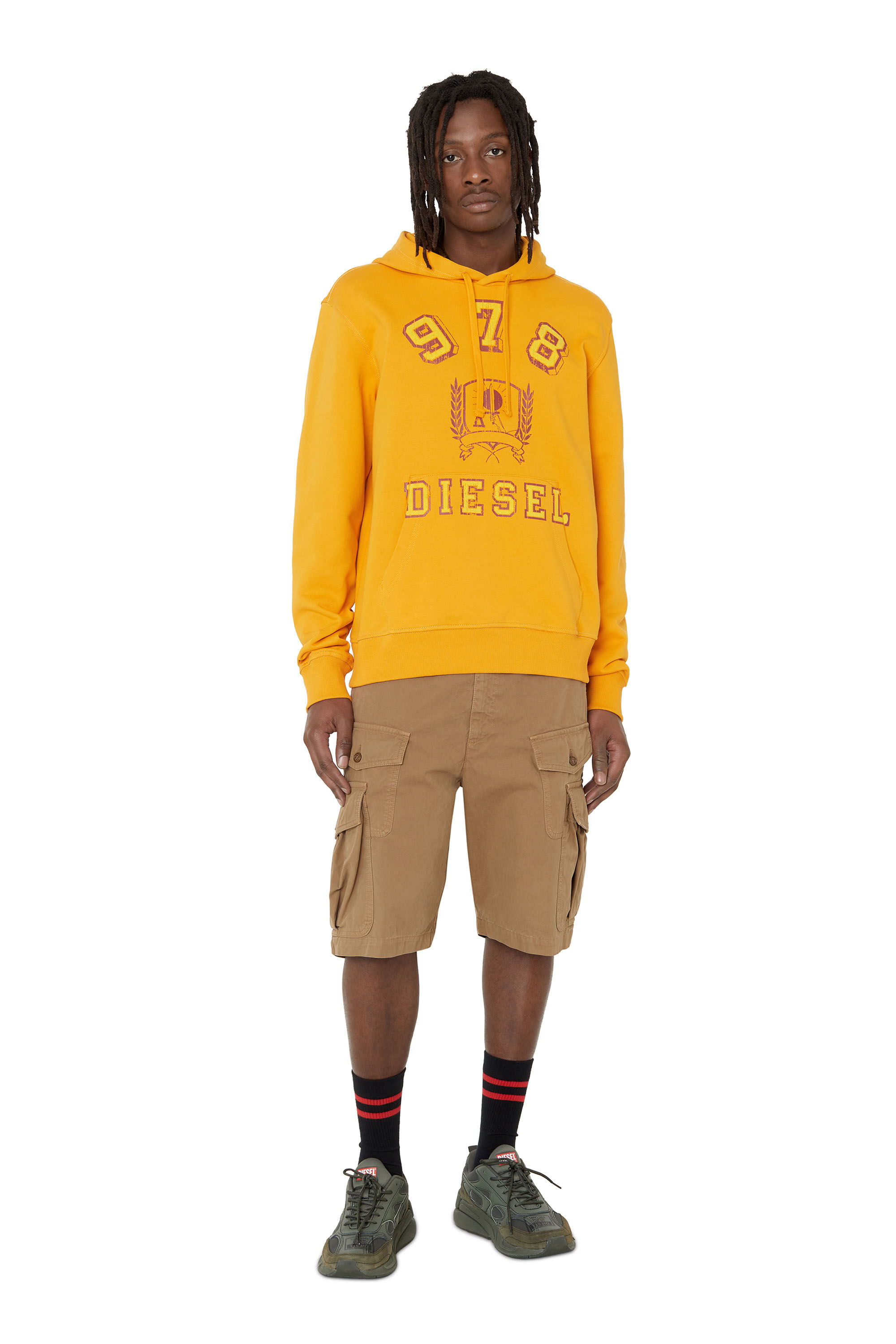 Diesel - S-GINN-HOOD-E5, Yellow - Image 1