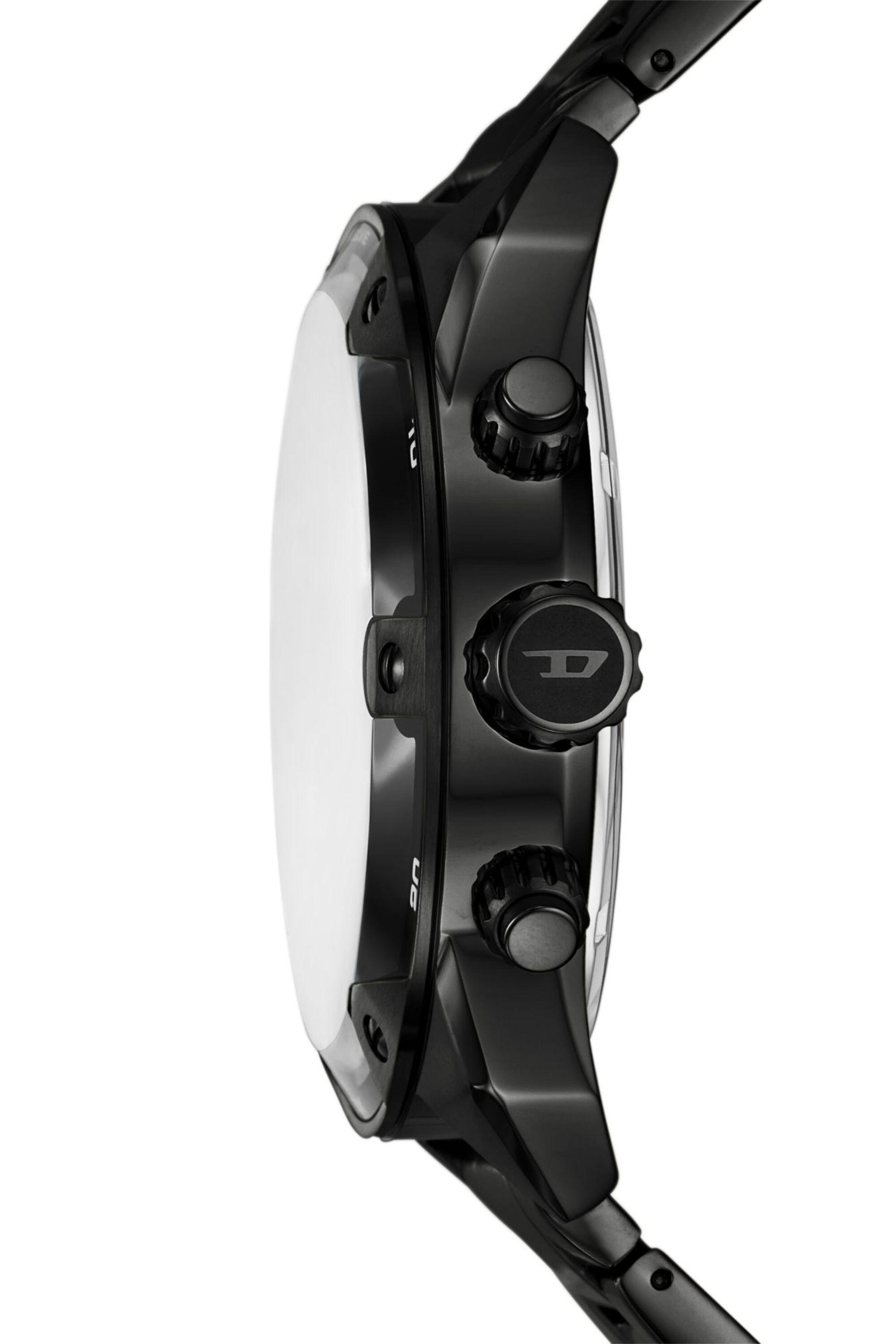 Men's Spiked black stainless steel watch | Black | Diesel [[Country]]