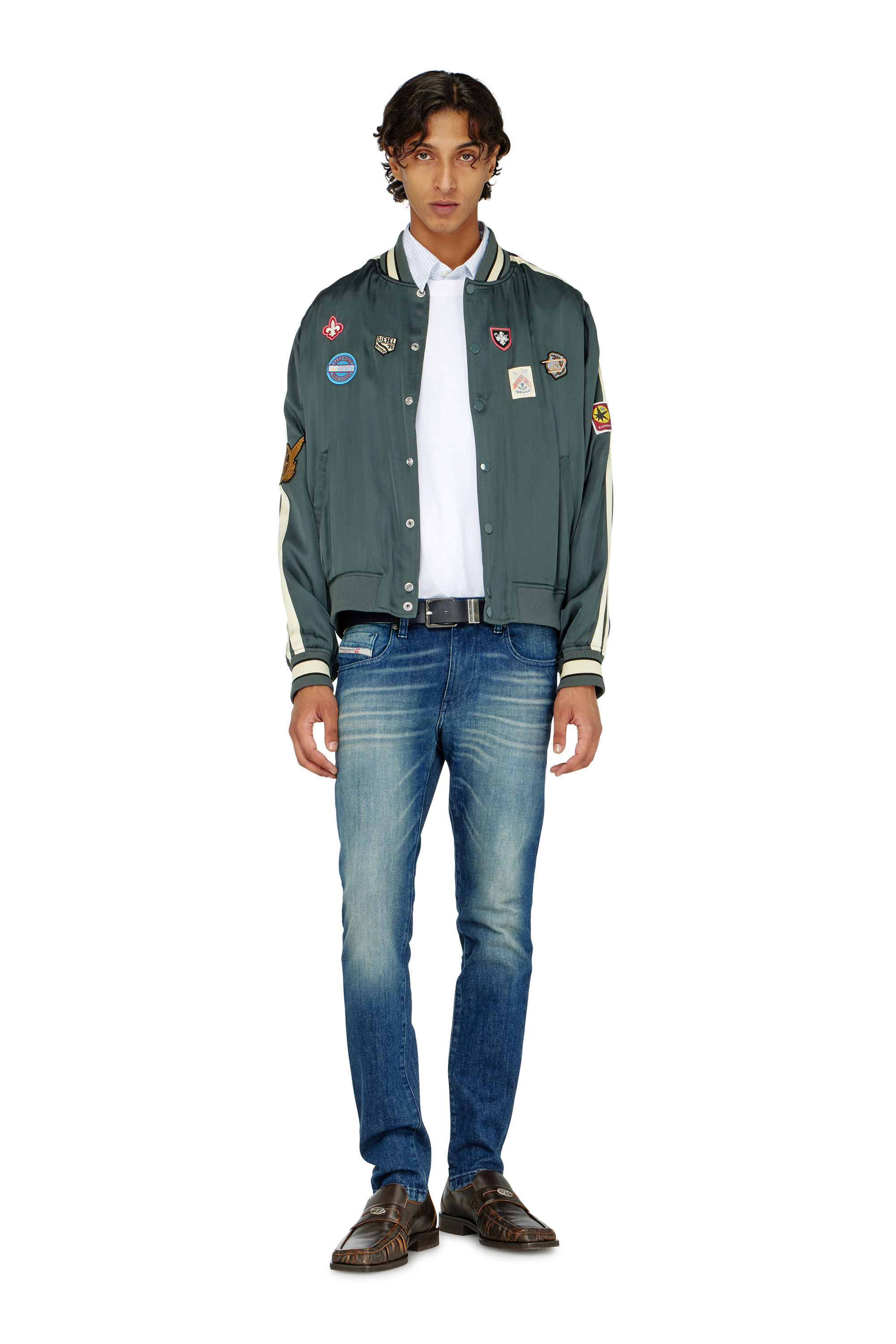 Diesel - Man's Slim Jeans 2019 D-Strukt 0KBBR, Dark Blue - 1