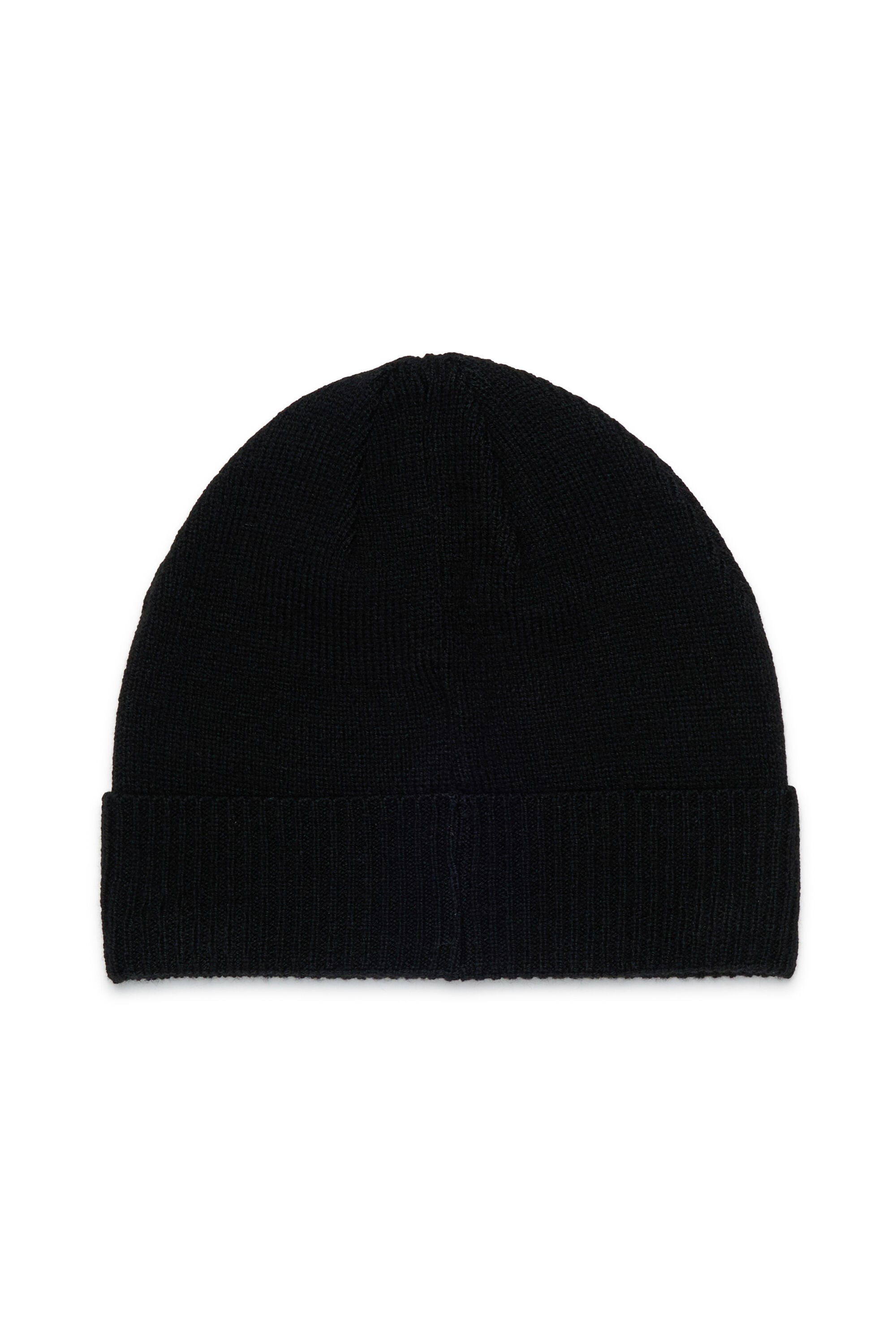 Diesel - FBAND, Unisex's Wool-blend beanie with logo in Black - 2