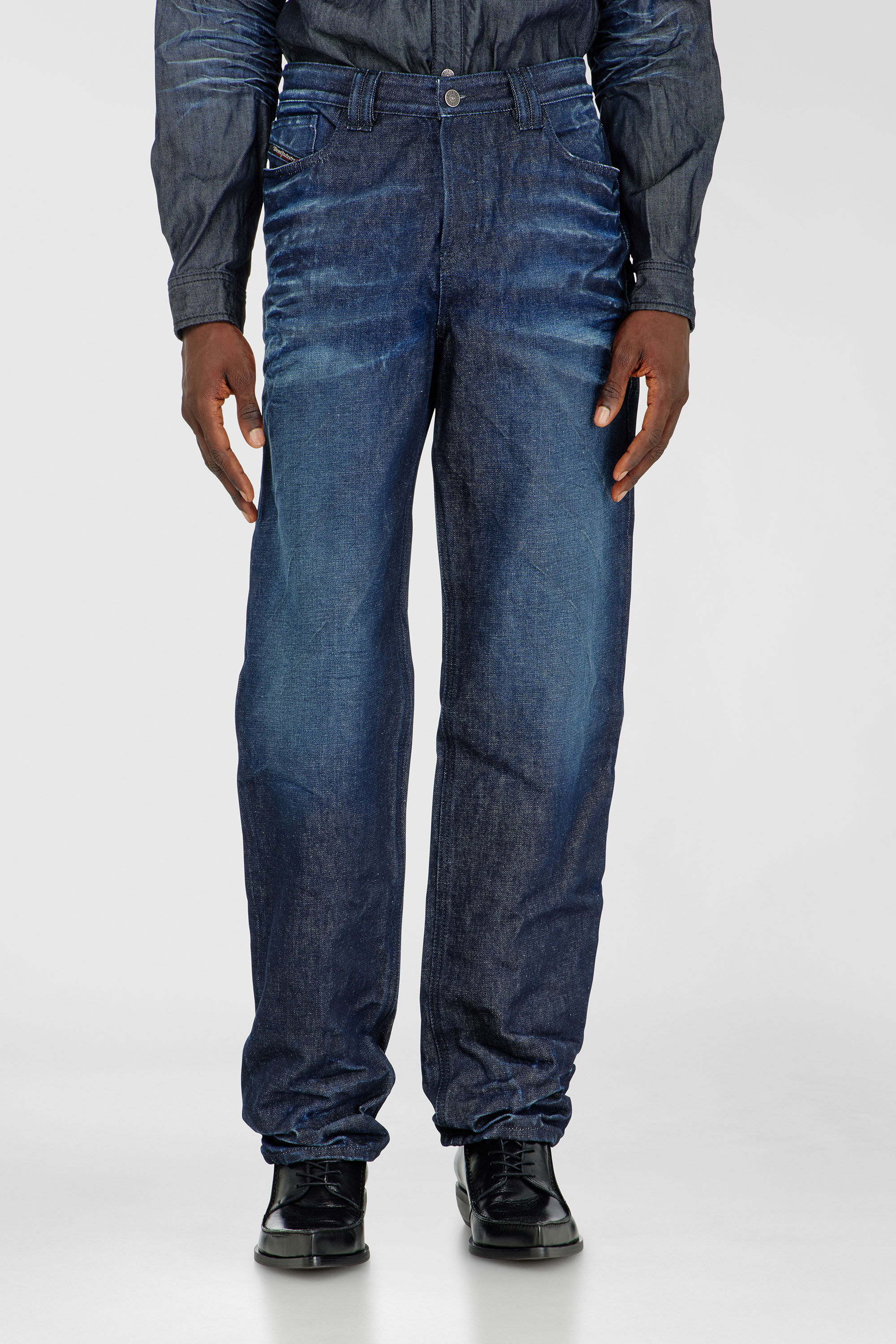 Diesel - Man's Regular Jeans 1991 D-Voeed 007GF, Dark Blue - 4