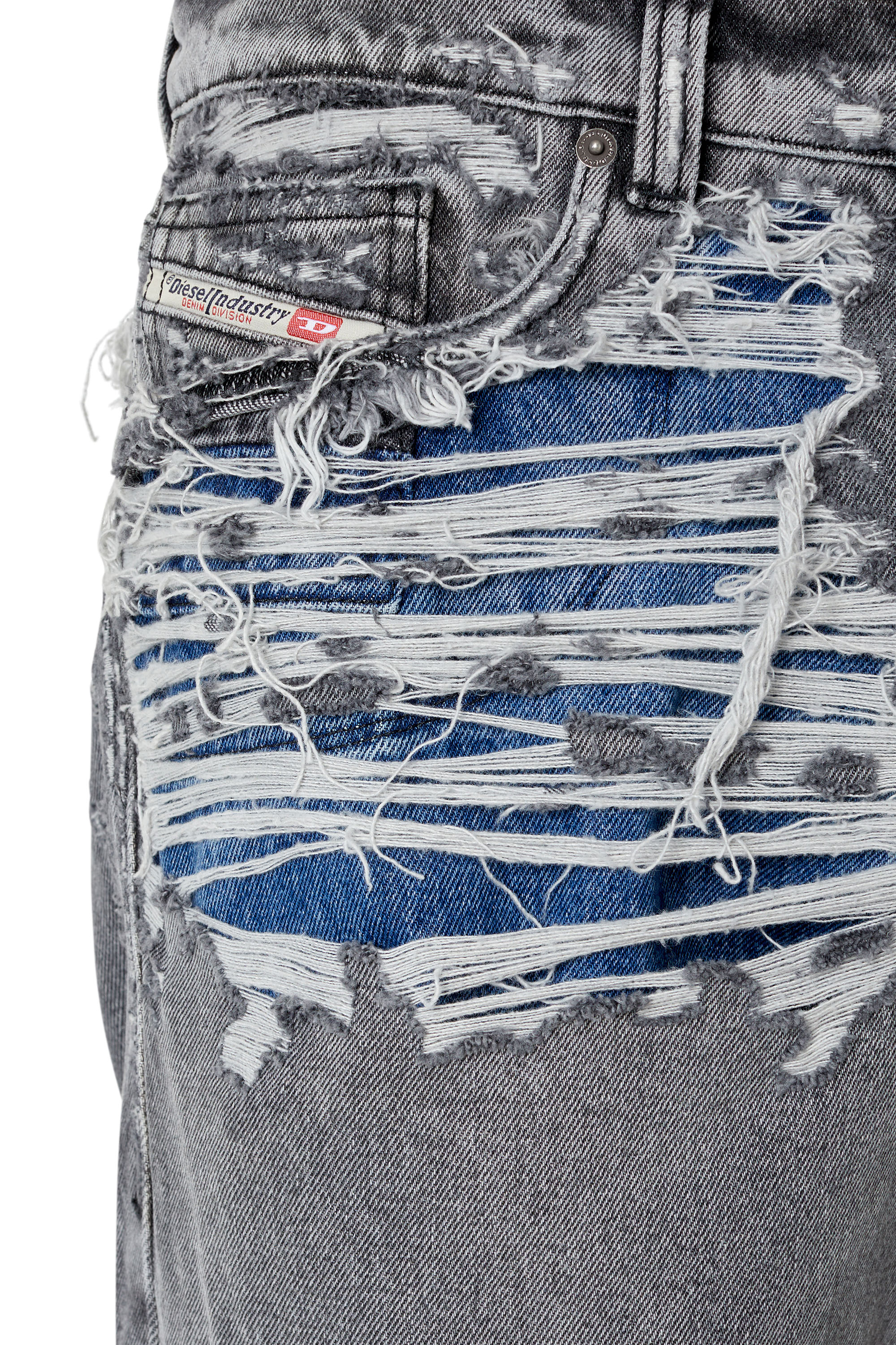 Diesel - 2010 D-Macs 007J4 Straight Jeans, Black/Dark grey - Image 3