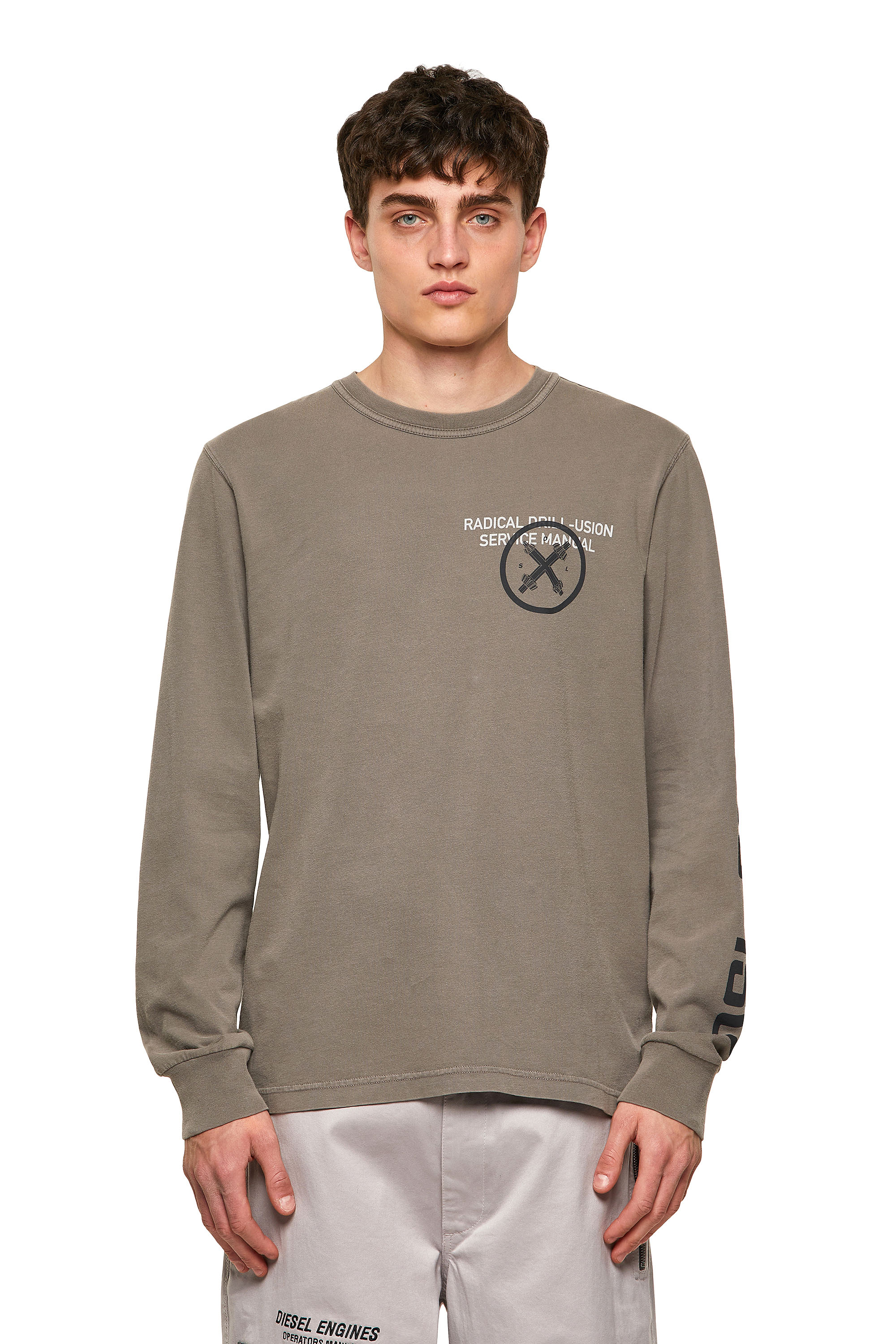 T-JUBINDY-LS, Olive Green - T-Shirts