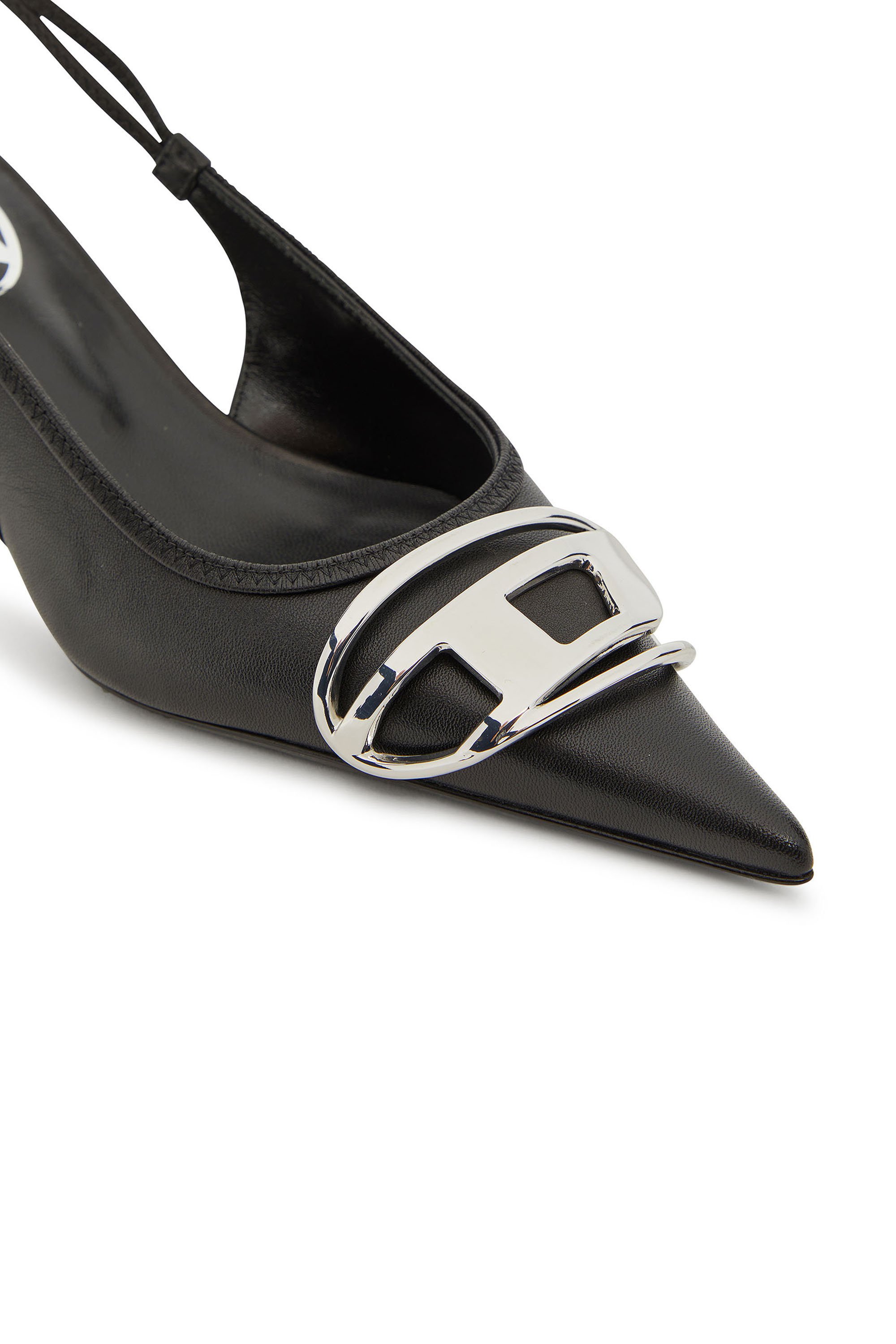 Diesel - D-VENUS SB 40, Woman's Slingback pumps in nappa leather in Black - 4