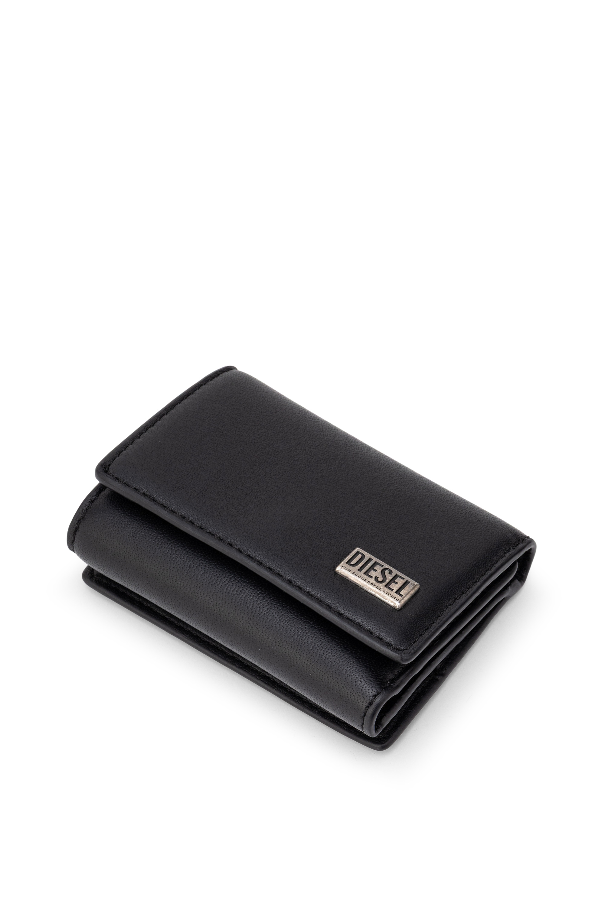 Diesel - BISCOTTO BI FOLD COIN S 3D, Man's Bi-fold wallet in semi gloss leather in null - 4