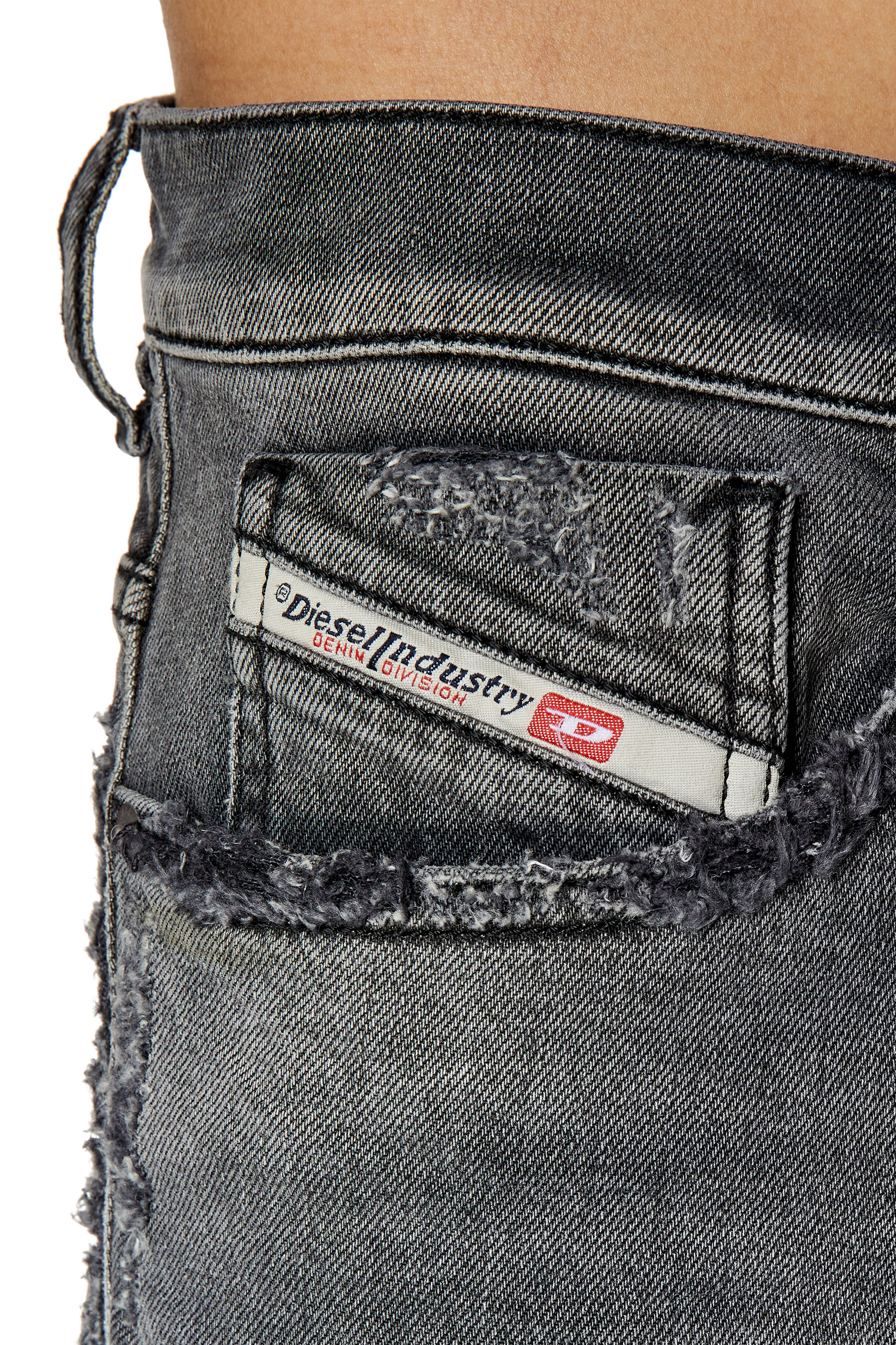 Diesel - 2005 D-Fining 09F17 Tapered Jeans, Black/Dark grey - Image 3