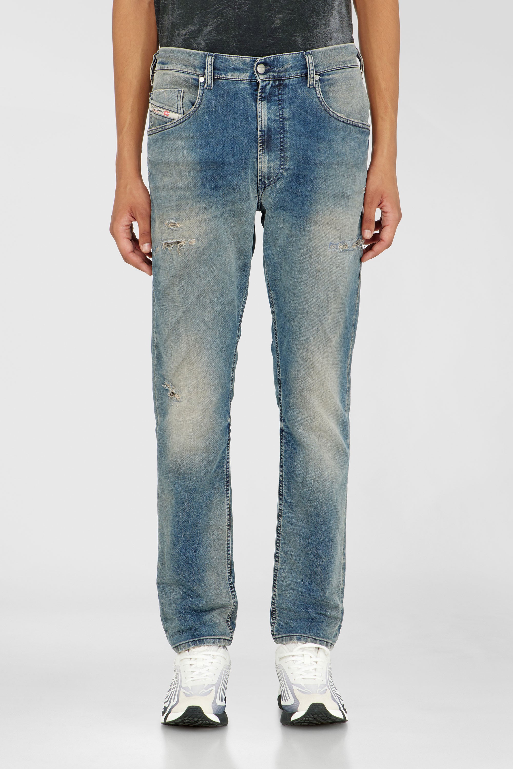 Diesel - Man's Regular 2032 D-Krooley-BW Joggjeans&reg; 068WY, Medium blue - 1