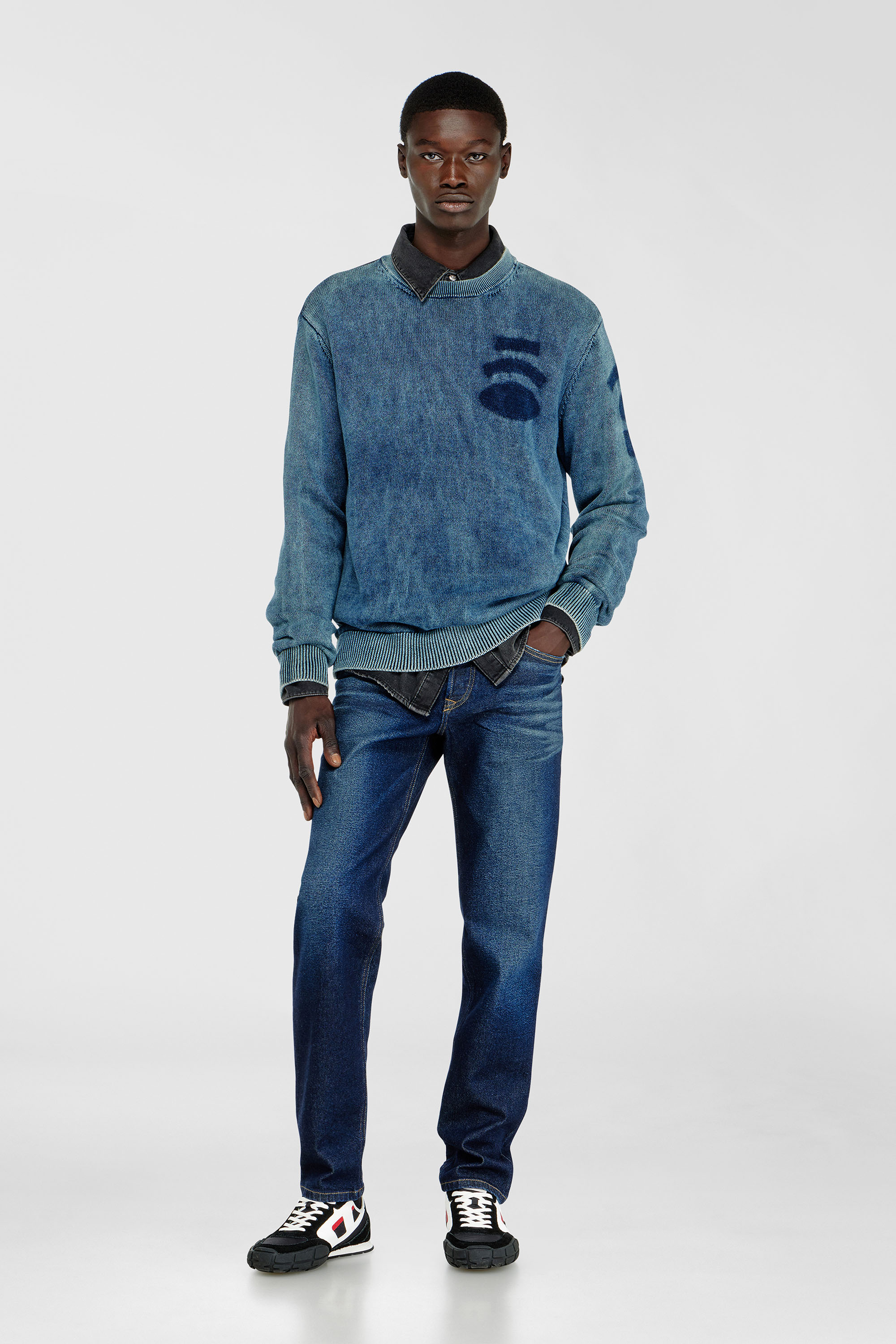 Diesel - Man's Regular Jeans 2023 D-Finitive 0KBBV, Dark Blue - 2