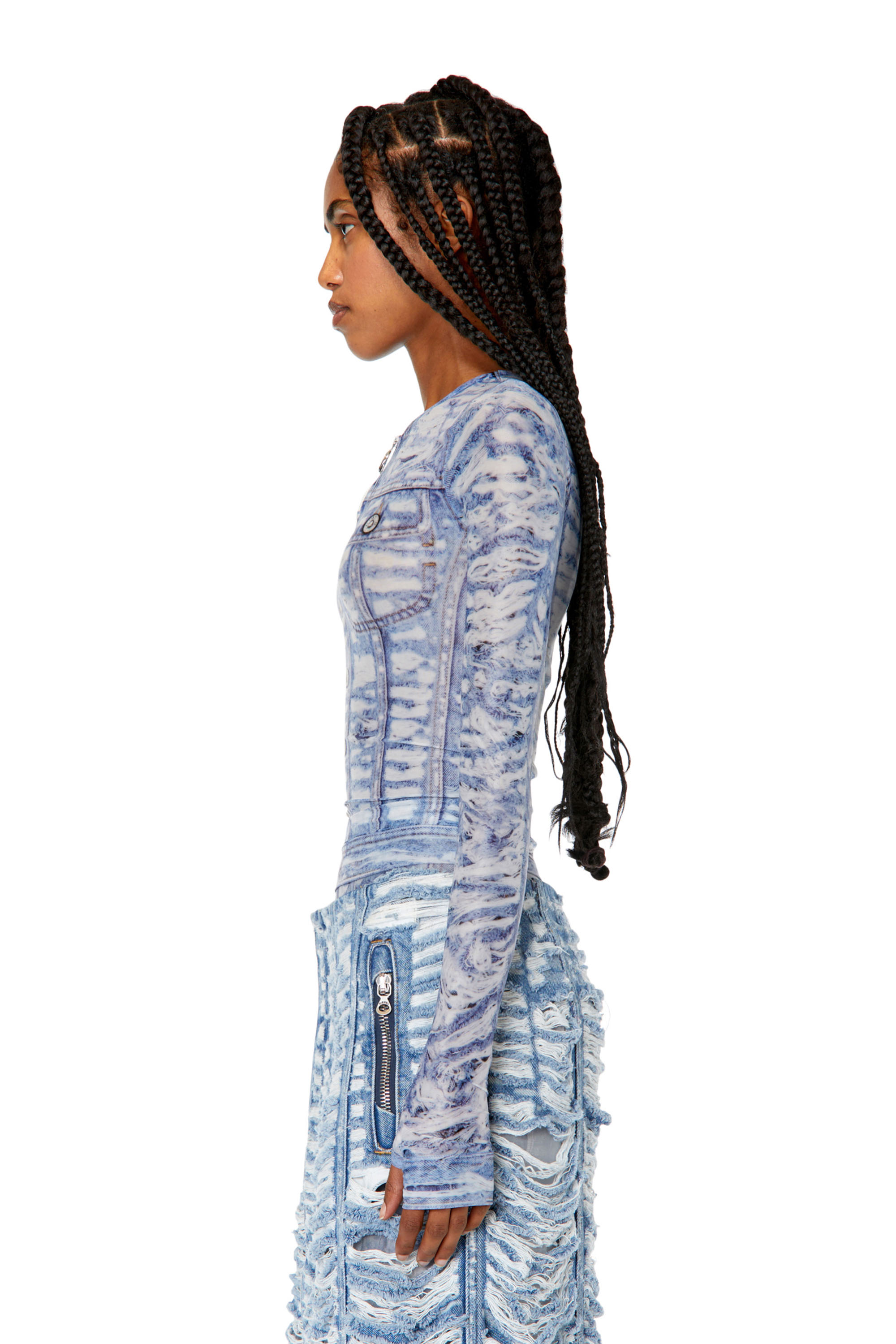 Diesel - T-CLAUZI-H2, Blue/White - Image 6