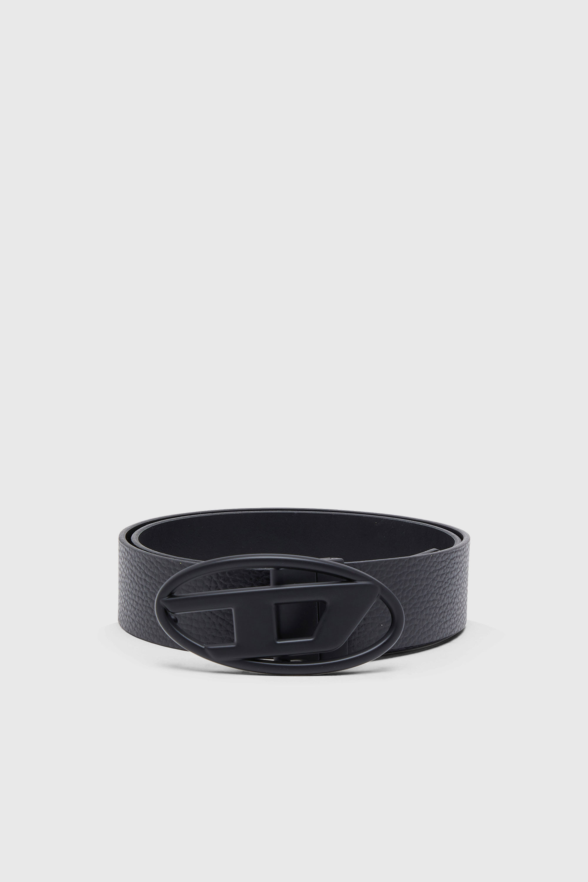 Diesel - B-1DR REV II, Man's 3.9cm reversible leather belt in Black - 1