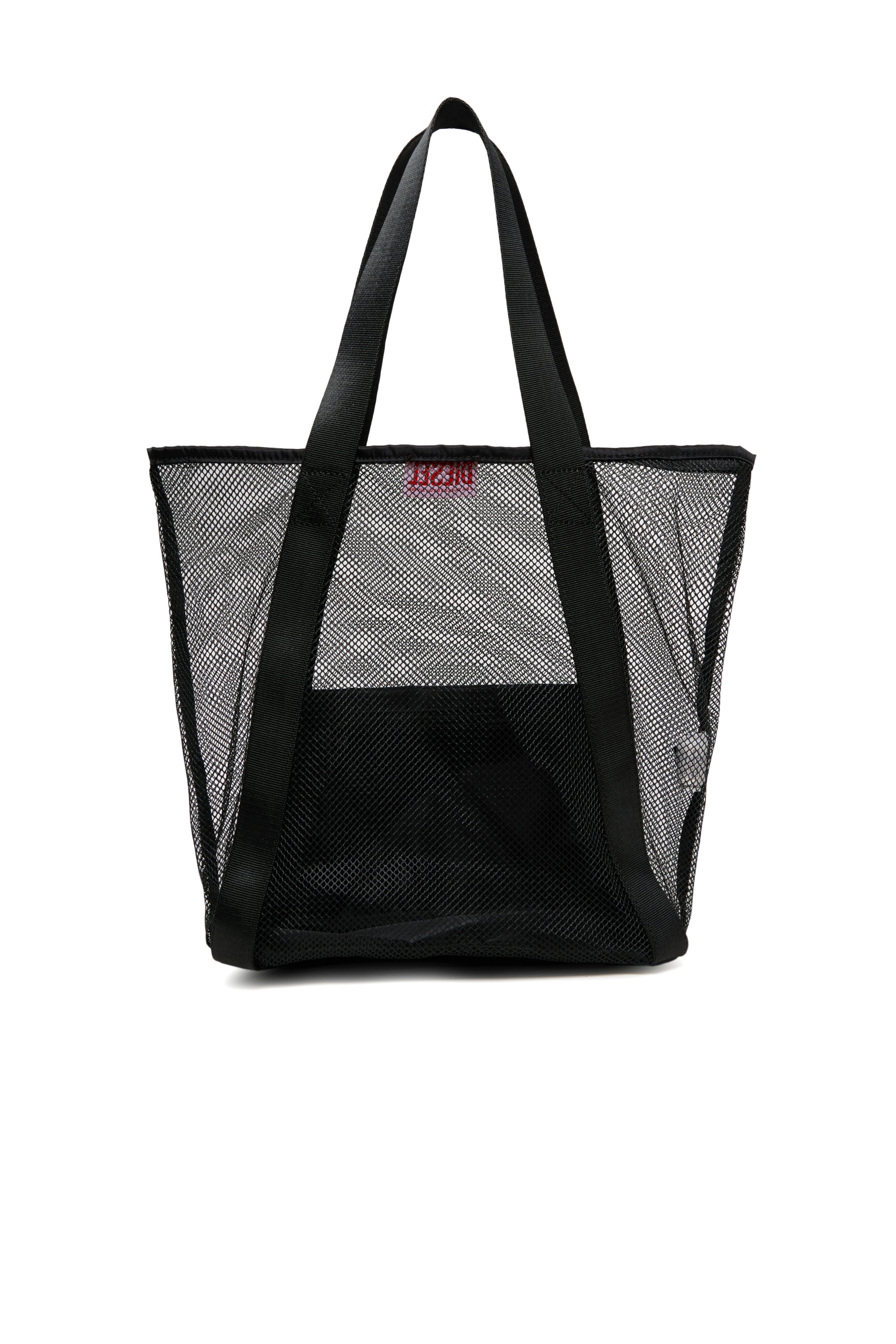 Diesel - WAPYS, Woman's WAPYS-Tote bag in nylon mesh in Black - 2