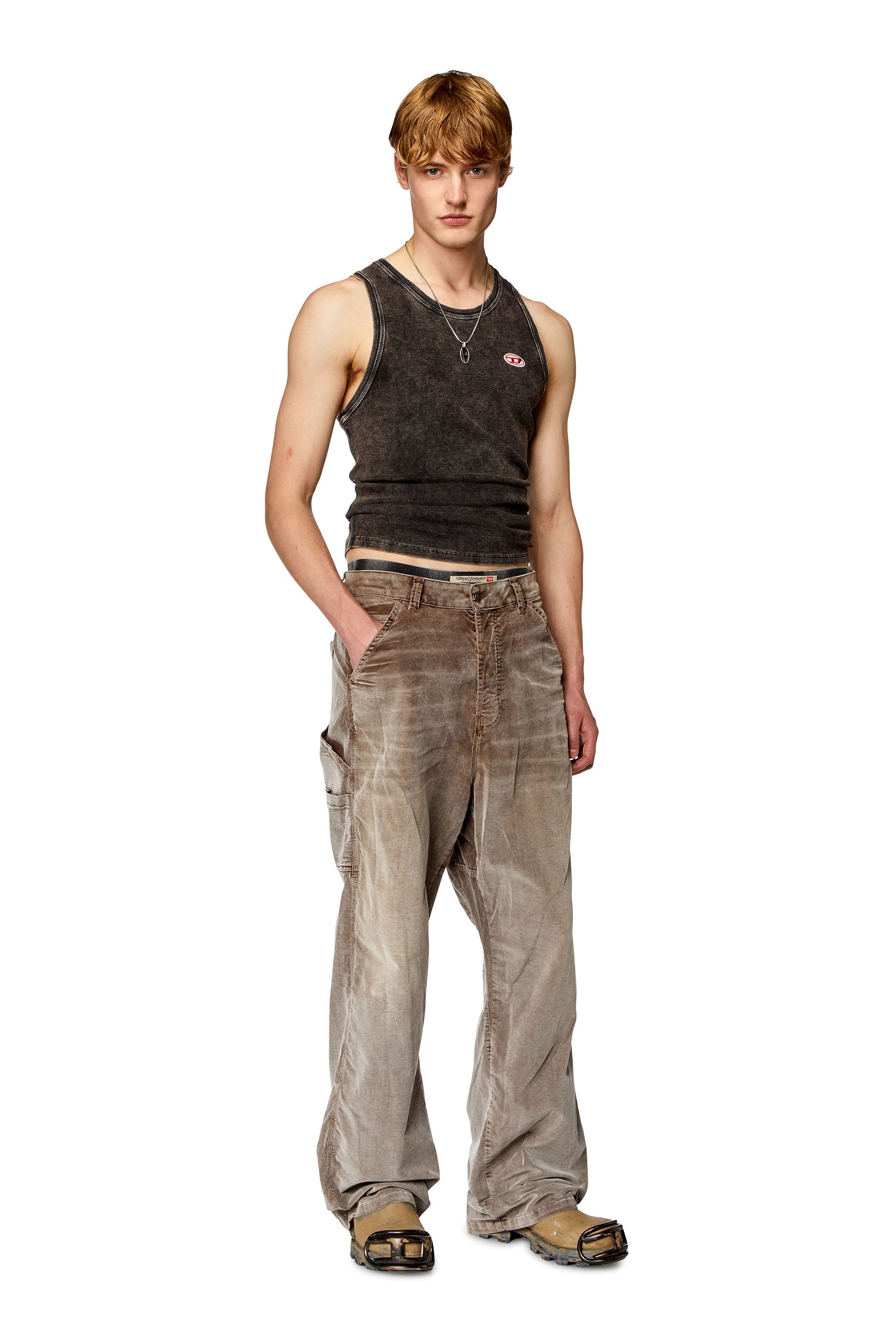 Diesel - Straight Jeans D-Livery 068JF, Brown - Image 1