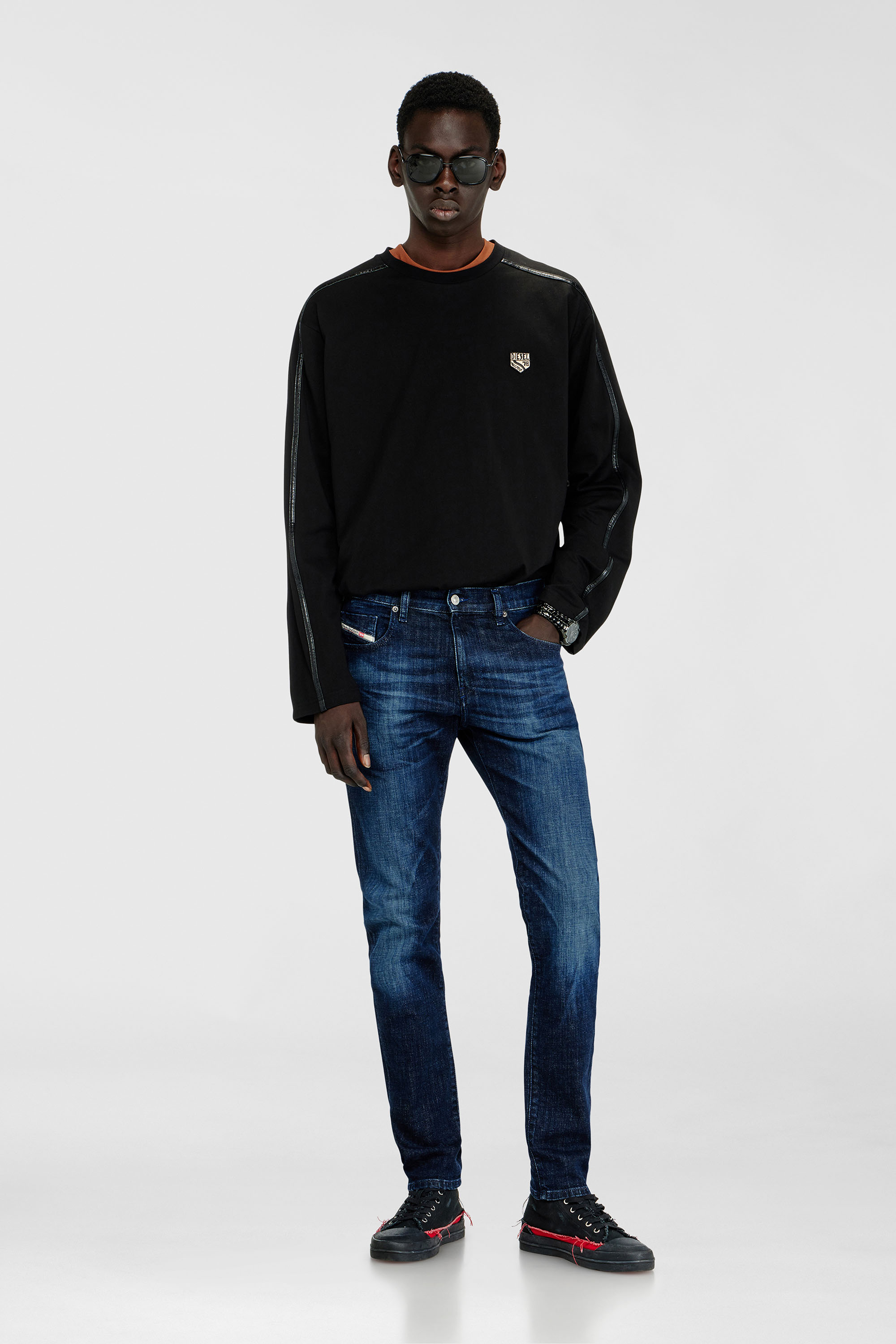 Diesel - Man's Slim Jeans 2019 D-Strukt 0ADBL, Dark Blue - 2