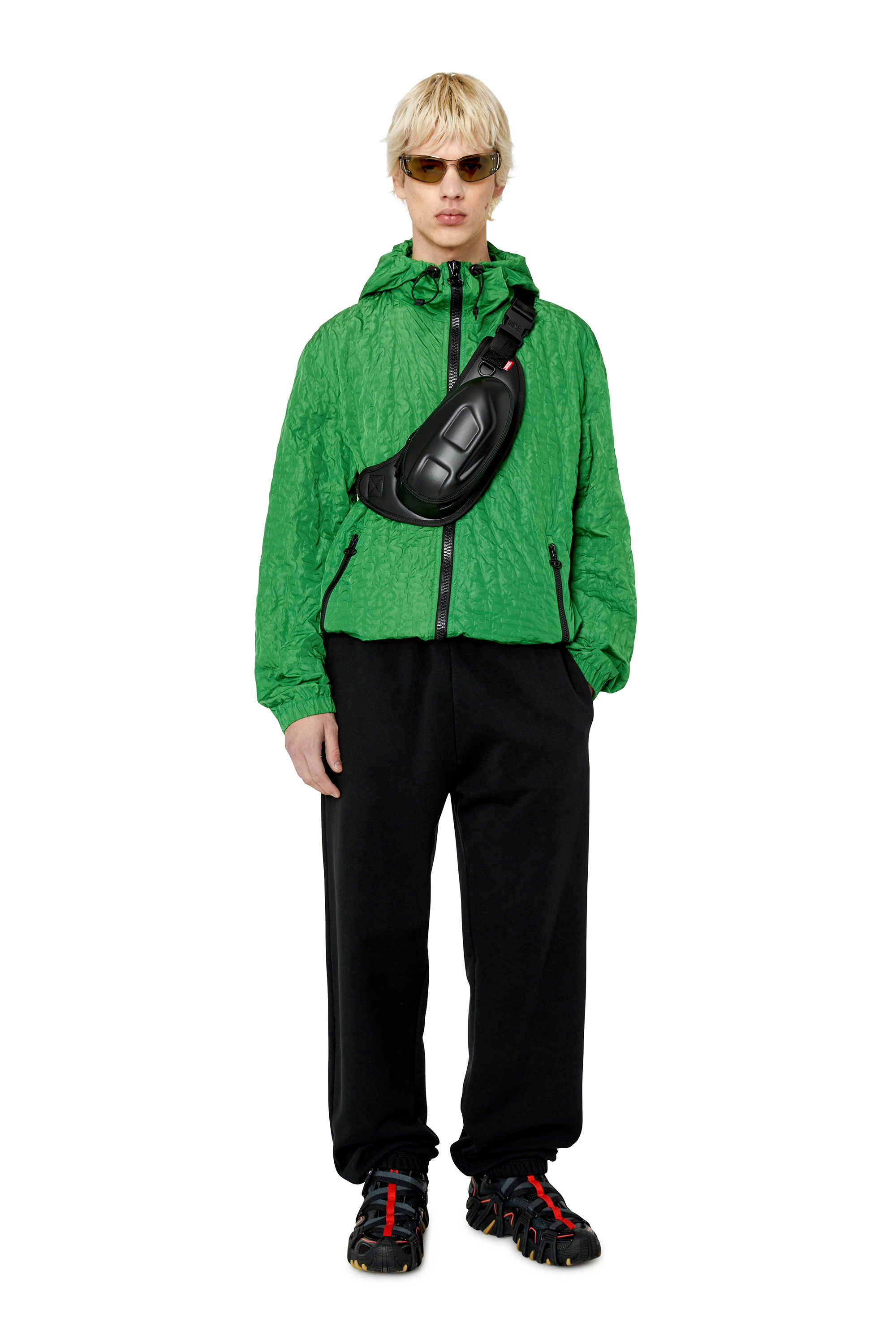 Diesel - 0DL1001, Unisex's Wraparound shape sunglasses in Green - 4