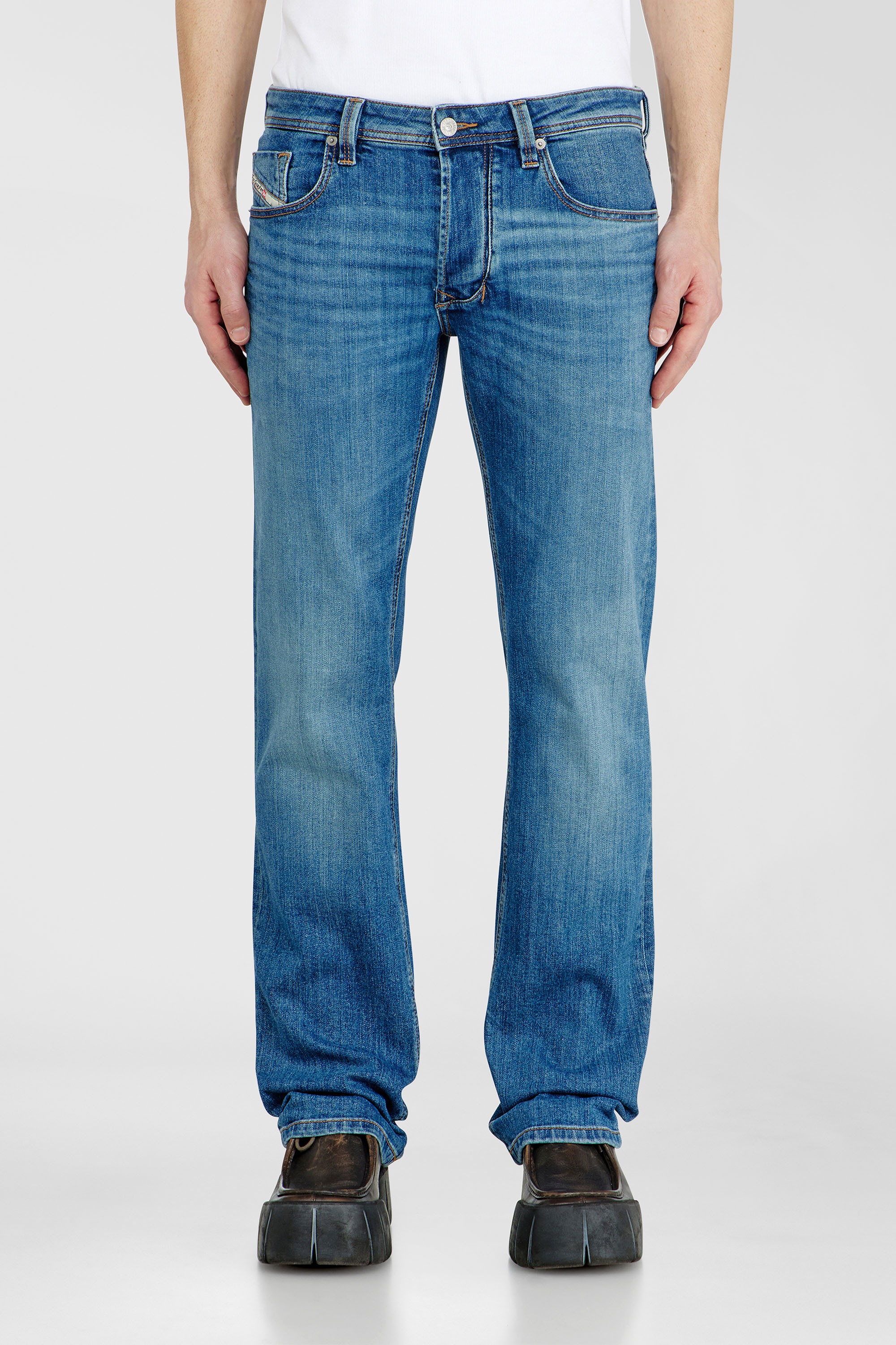 Diesel - Man's Regular Jeans 1985 Larkee 0KIAL, Light Blue - 1