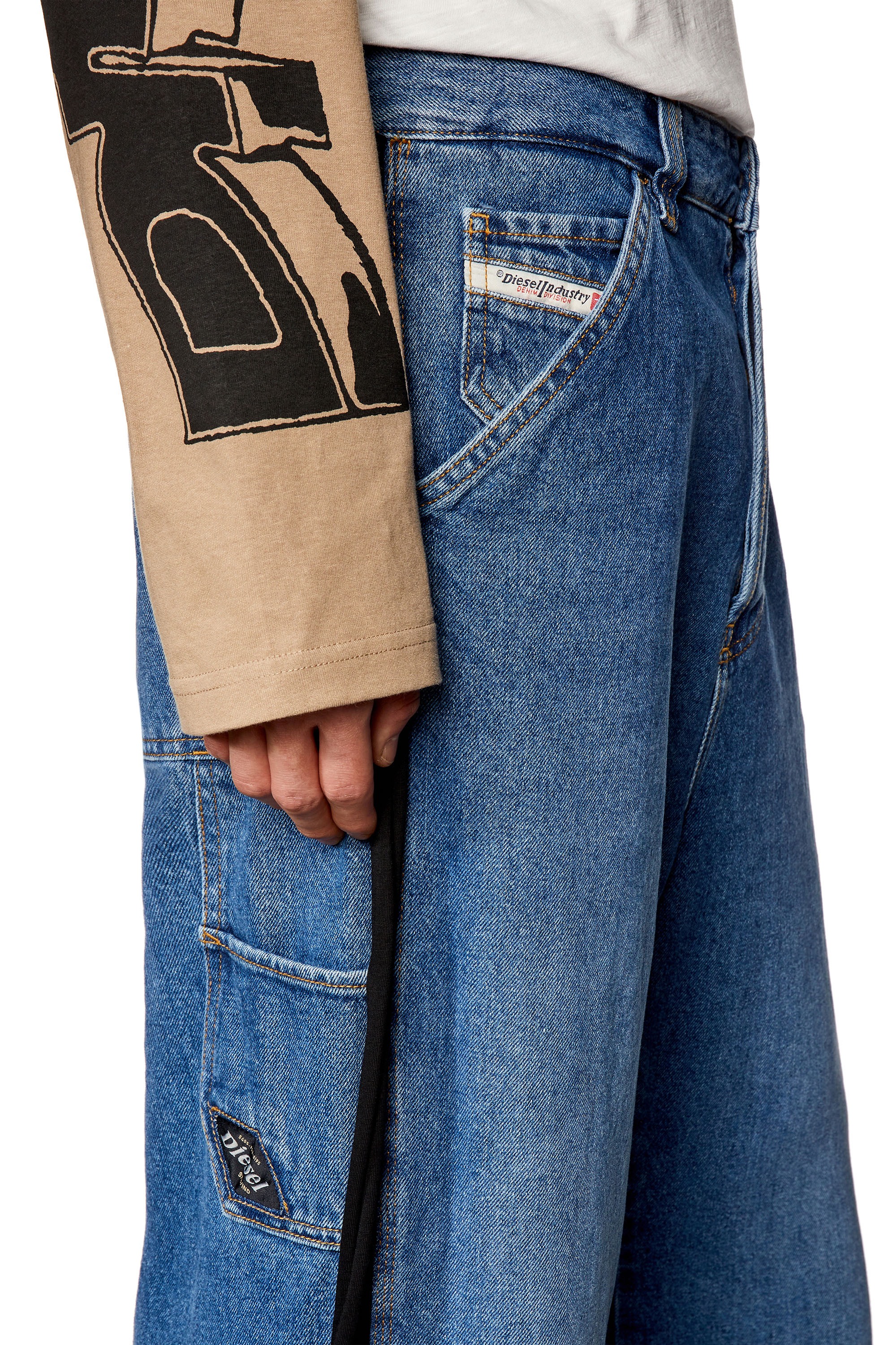 Diesel - Straight Jeans D-Livery 0HJAV, Medium blue - Image 4