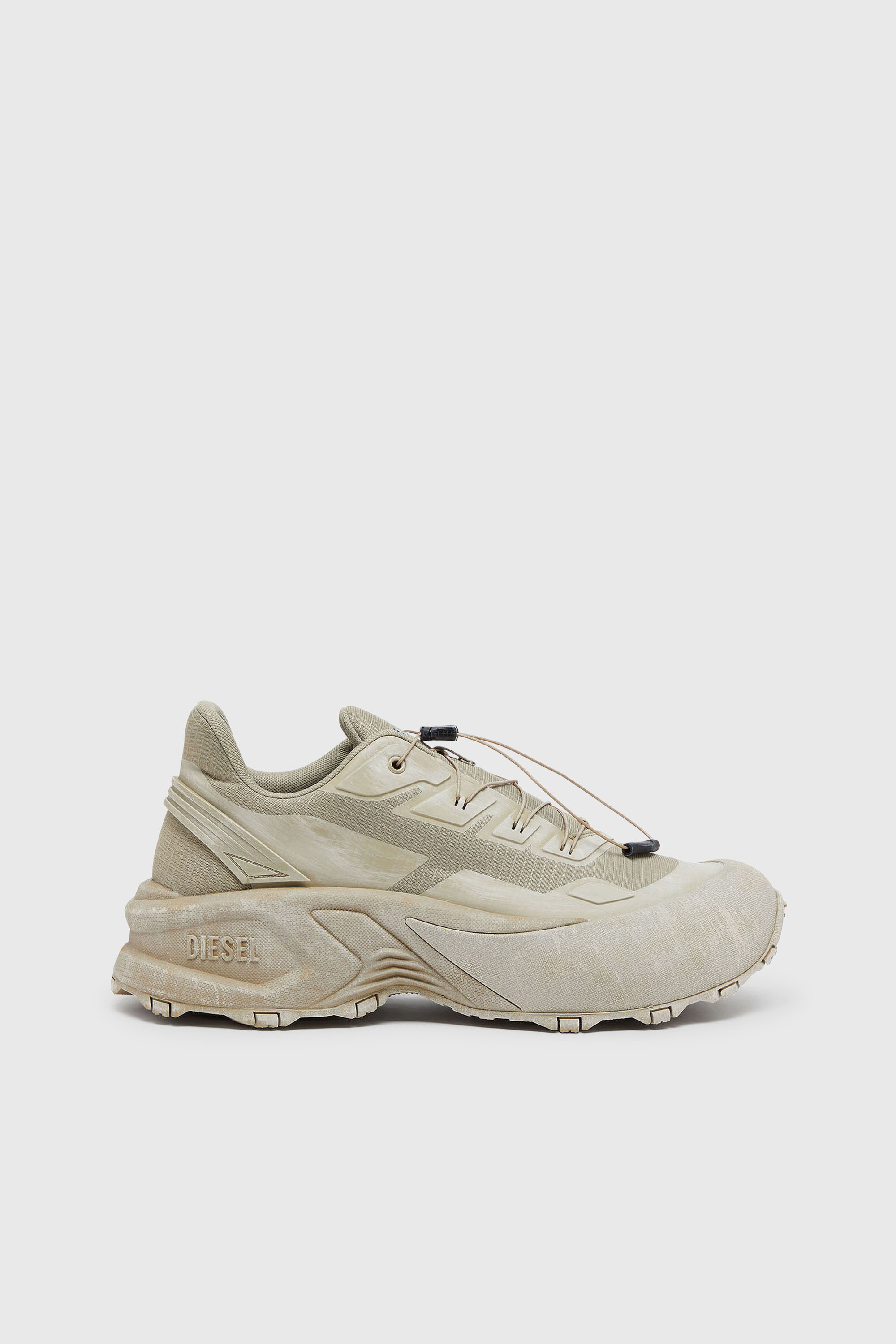 D-Cage-Distressed chunky sneakers in ripstop