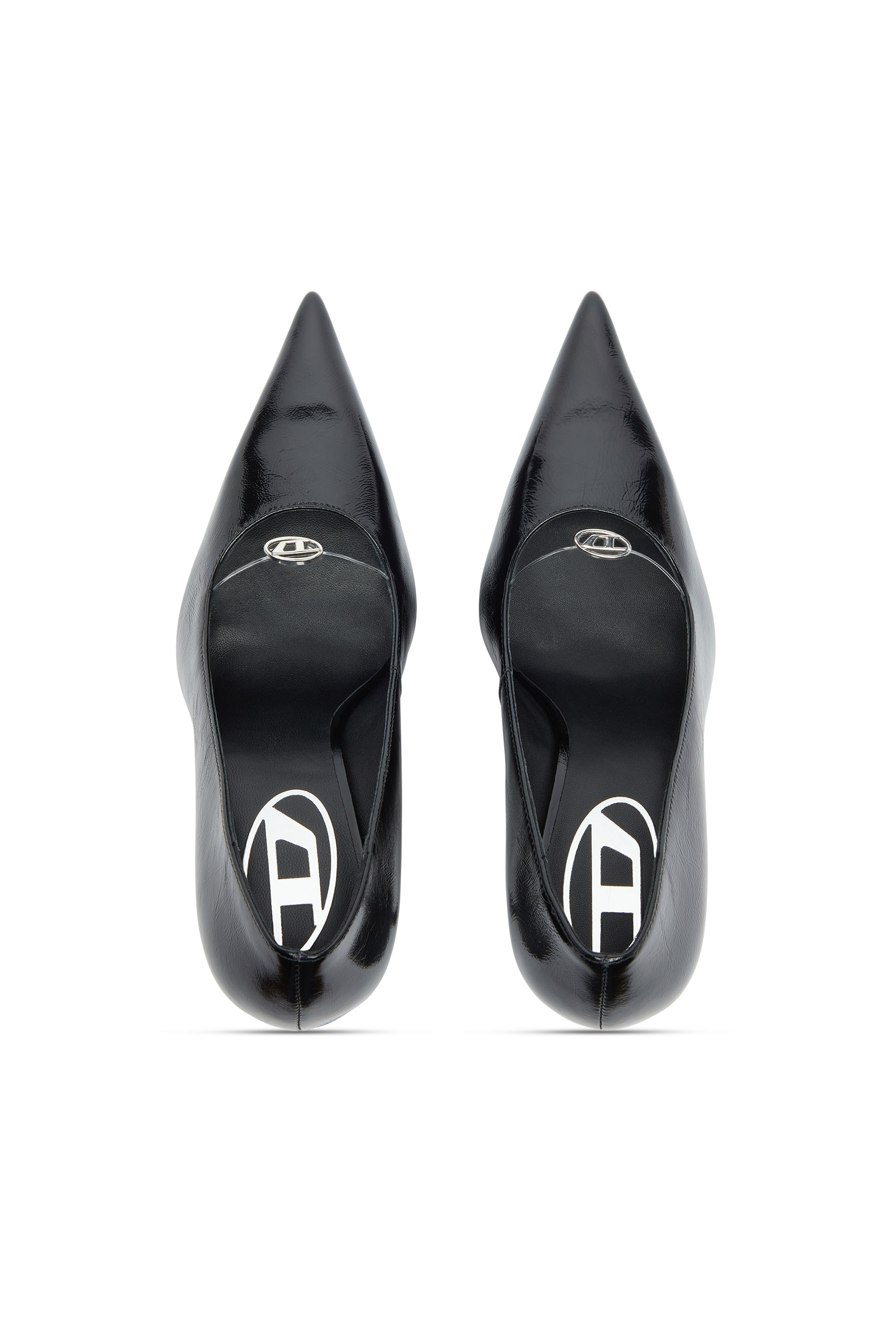Diesel - D-JEWELS 90 P, Woman's D-Ten&Half - Pumps in naplak leather in Black - 5