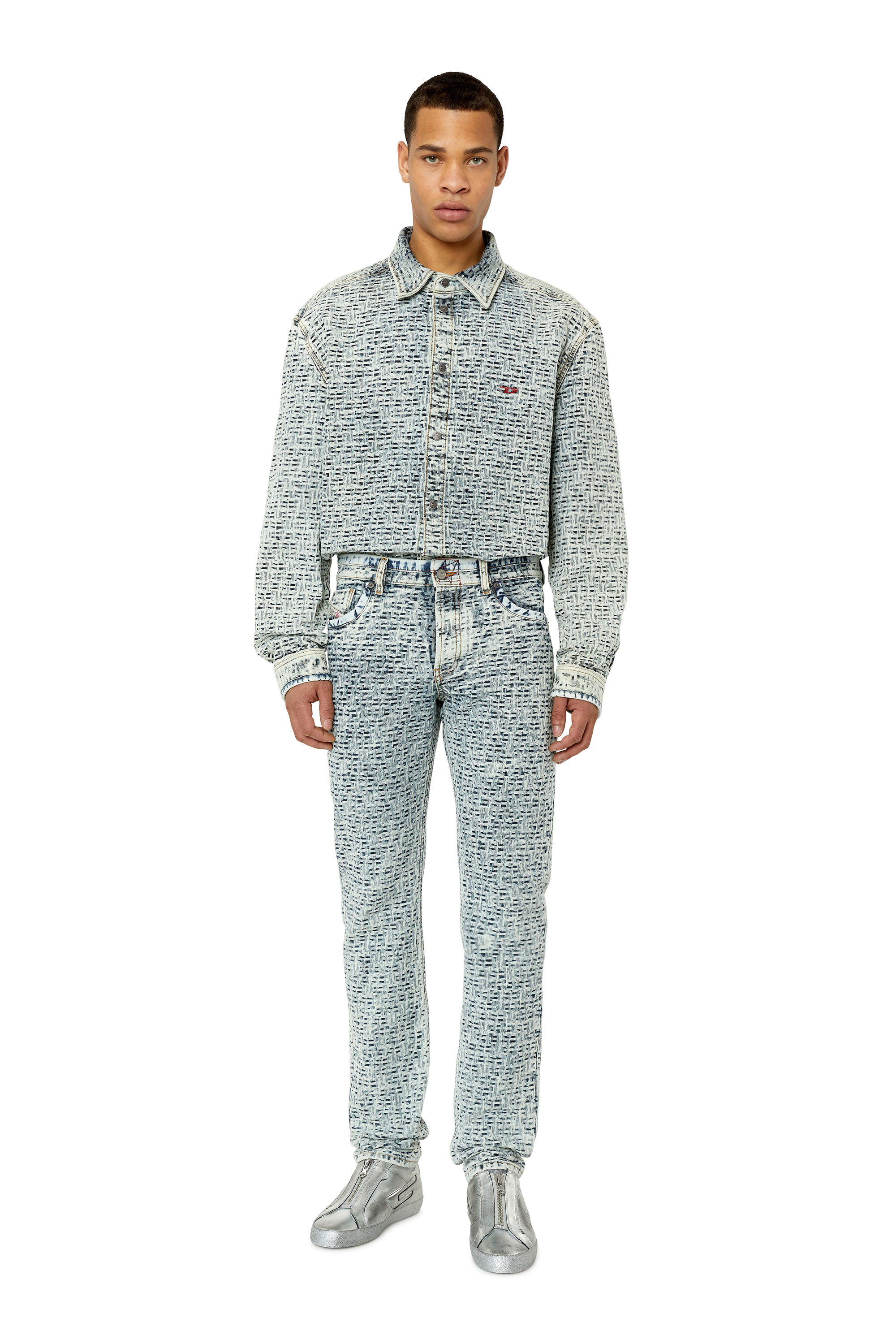 Diesel - 1995 D-Sark 0EMAA Straight Jeans, Light Blue - Image 4