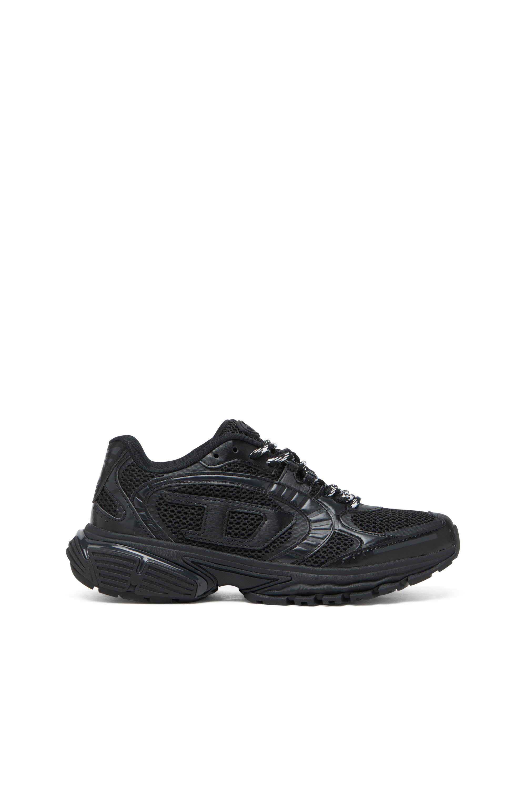 Diesel - S-PRO-V-DENSE LOW, Man's S-Pro-V-Dense-Mesh sneakers with Oval D logo in Black - 1