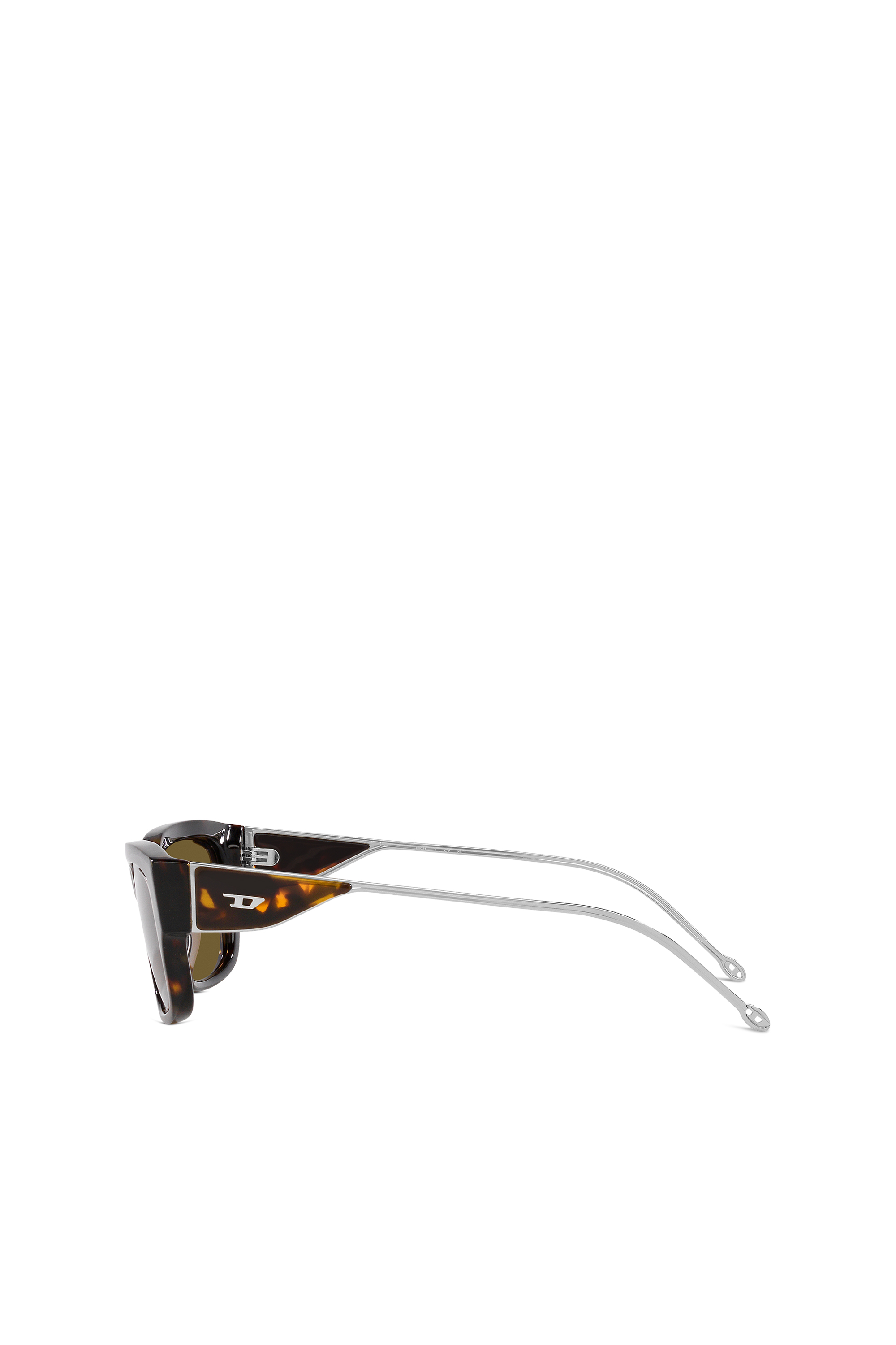 Diesel - 0DL2002 SIZE 56, Unisex's Rectangle sunglasses in Brown/Black - 5