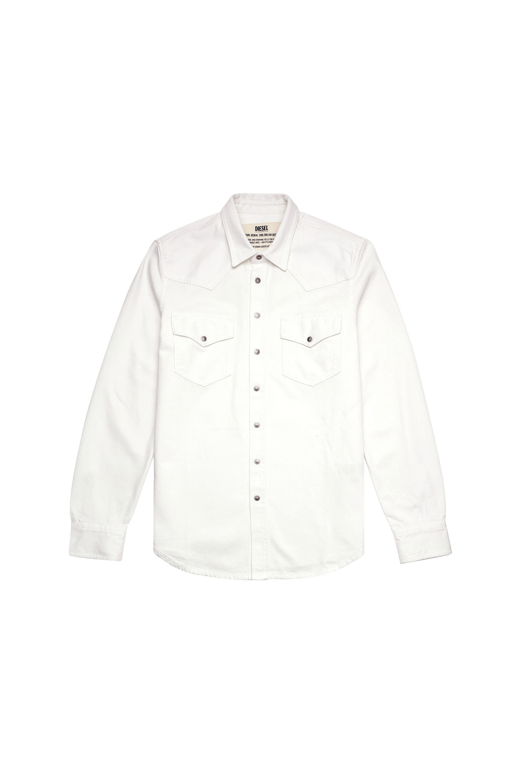 D-EAST-P1, White - Denim Shirts