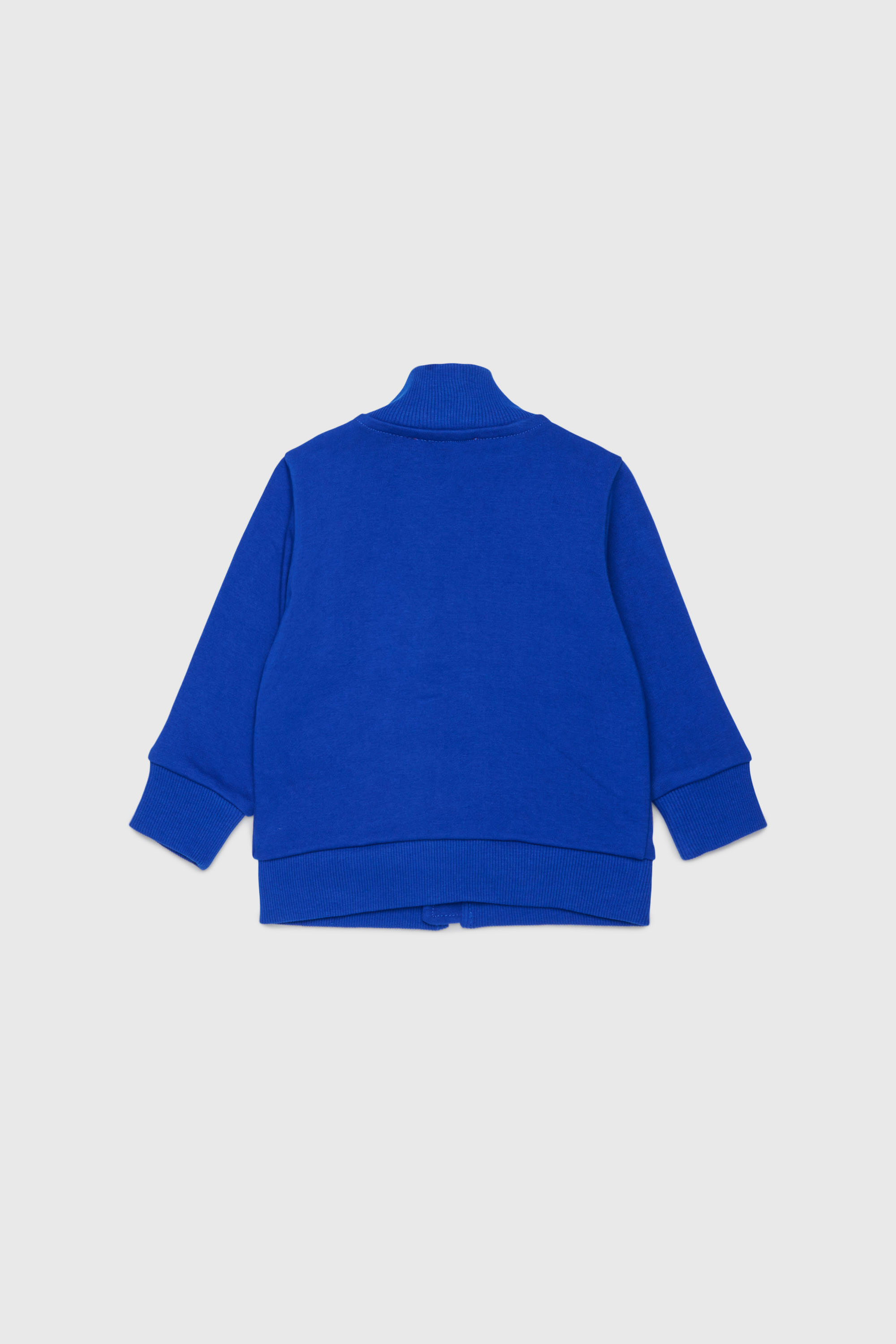 Diesel - SDSELZIPB, Unisex's Zip-up sweatshirt with logo print in Blue - 3