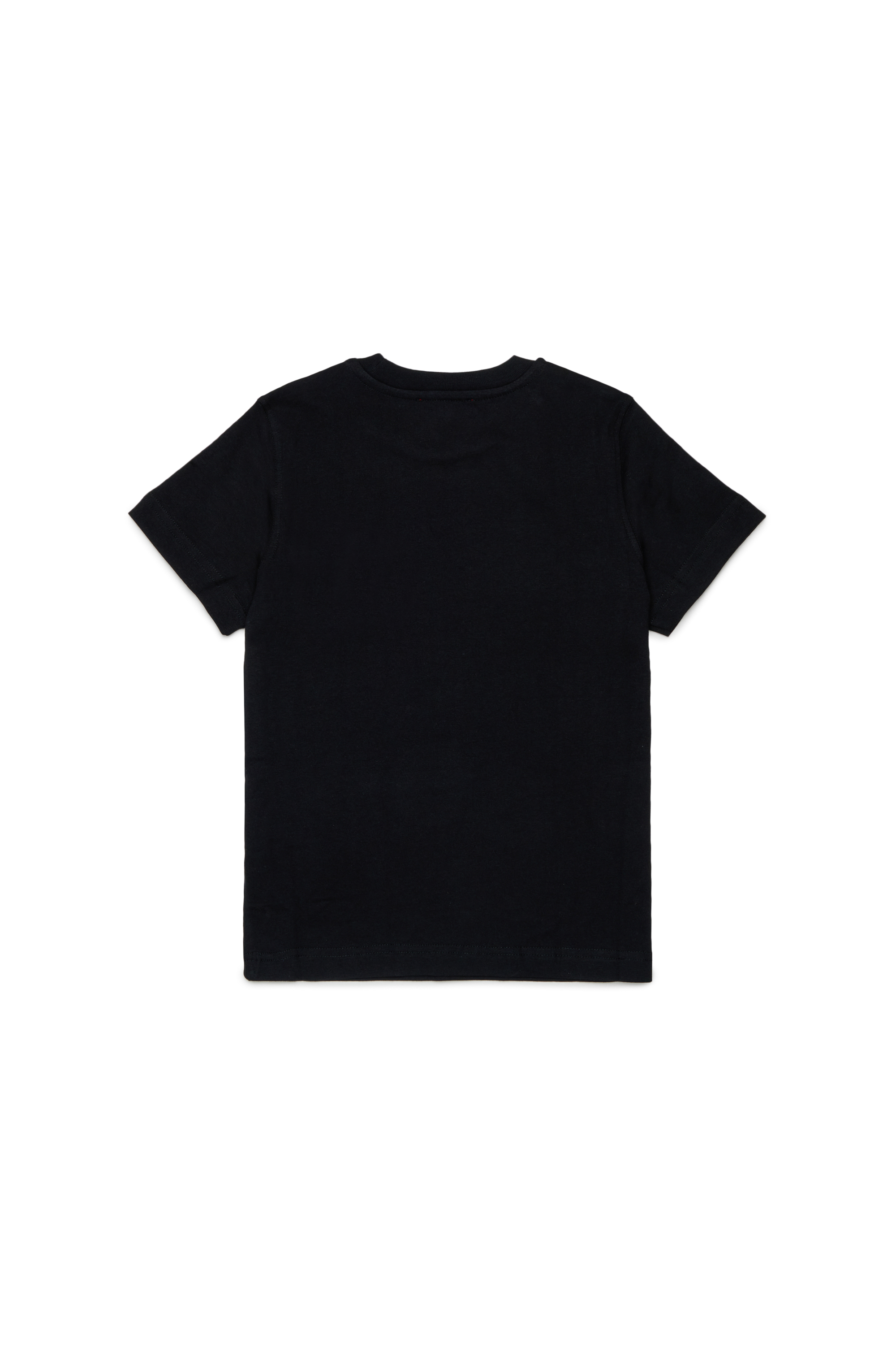 Diesel - TJUSTR7, Man's Cotton T-shirt with small Biscotto logo in Black - 2