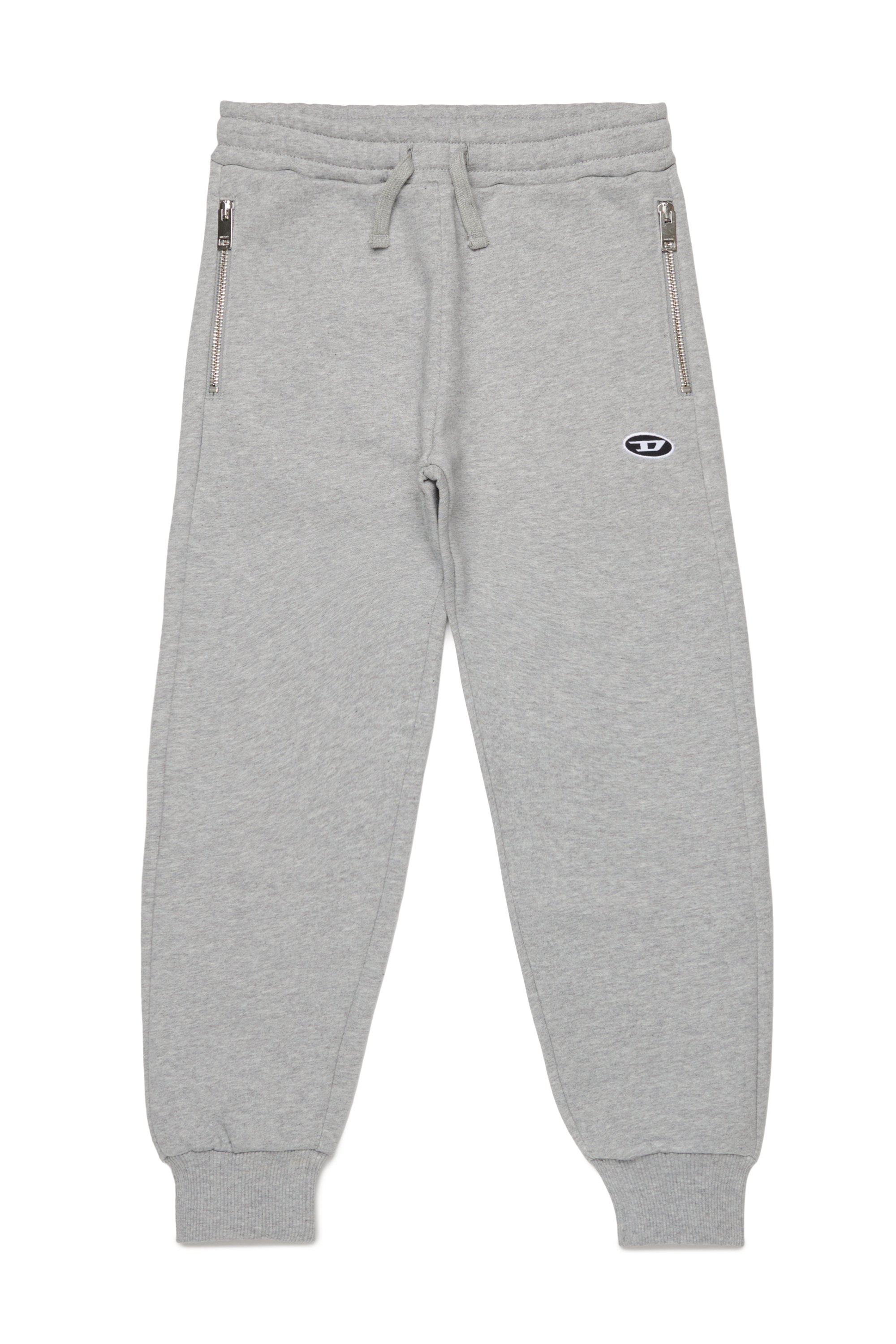 Diesel - PTARYDOVALZIPPJ, Man's Sweatpants with zip pockets in Grey - 1