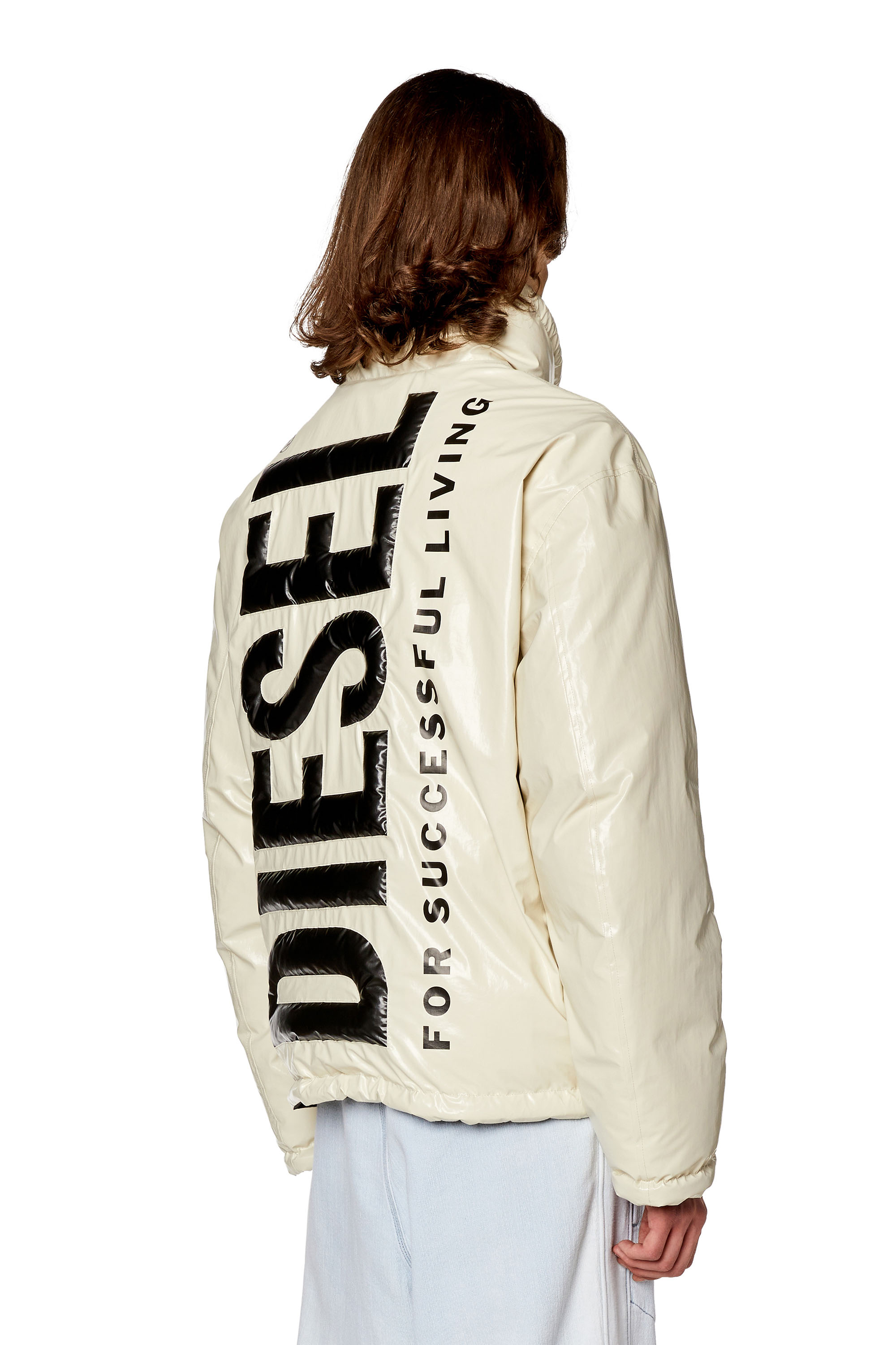 W-ROLFYS: Men's Puffer jacket in recycled nylon taslan | Diesel