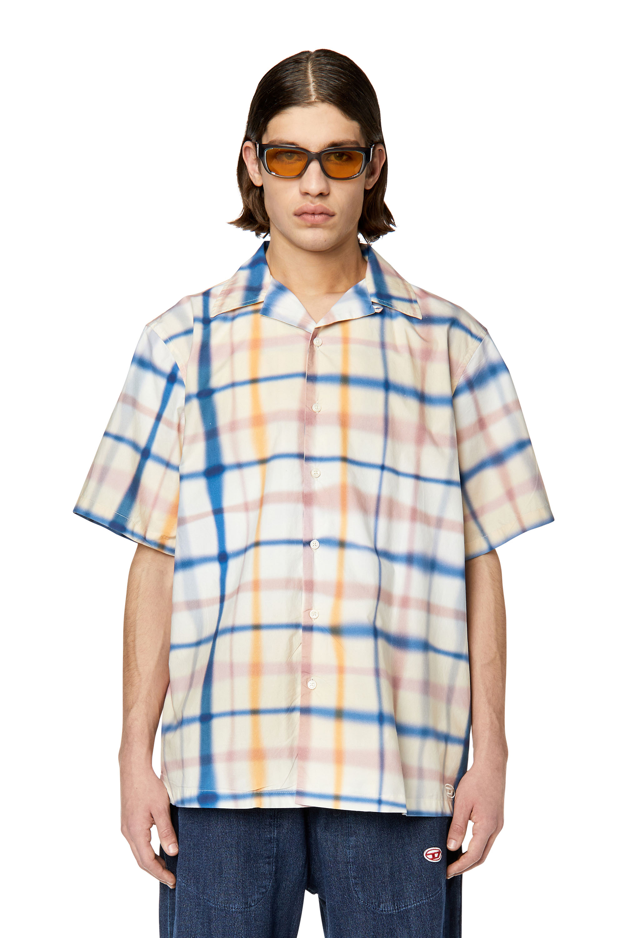 Diesel - S-FRANK-CHECK, Blue/White - Image 1